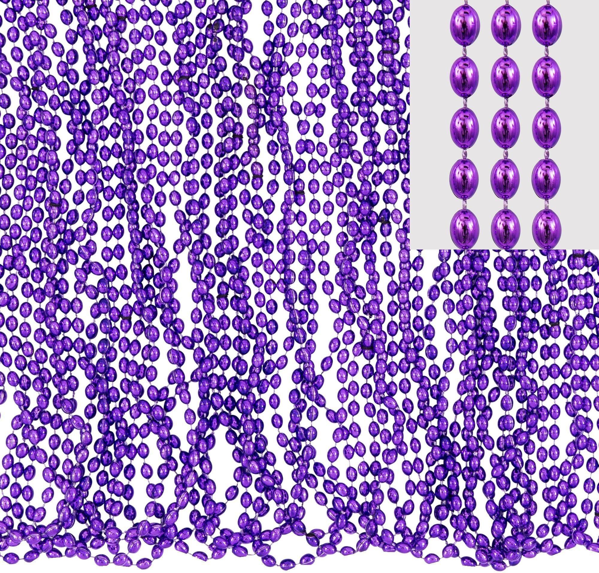 Metallic Bead Necklaces. Assorted Colors. Multiple Counts - Image 19
