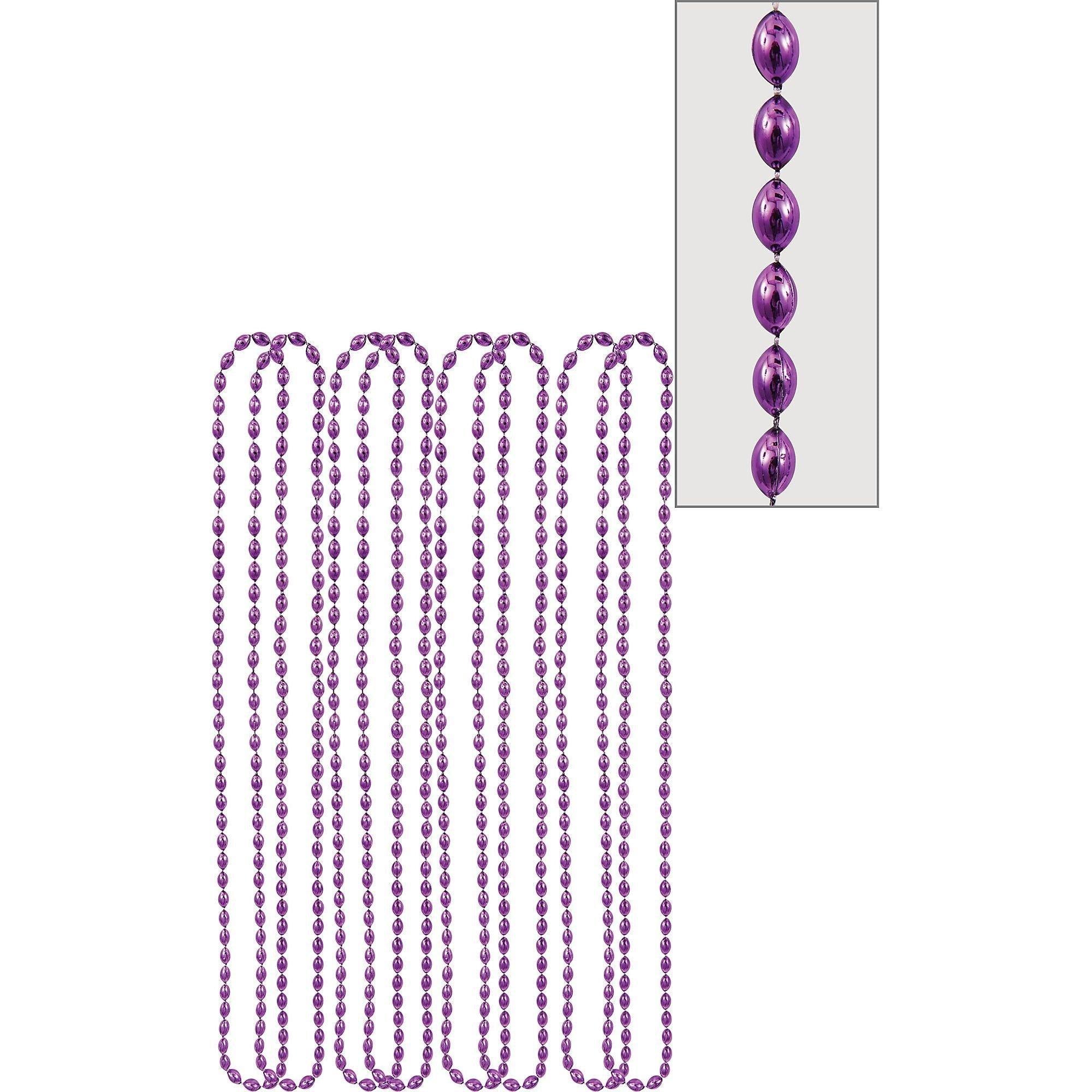 Metallic Bead Necklaces. Assorted Colors. Multiple Counts - Image 20