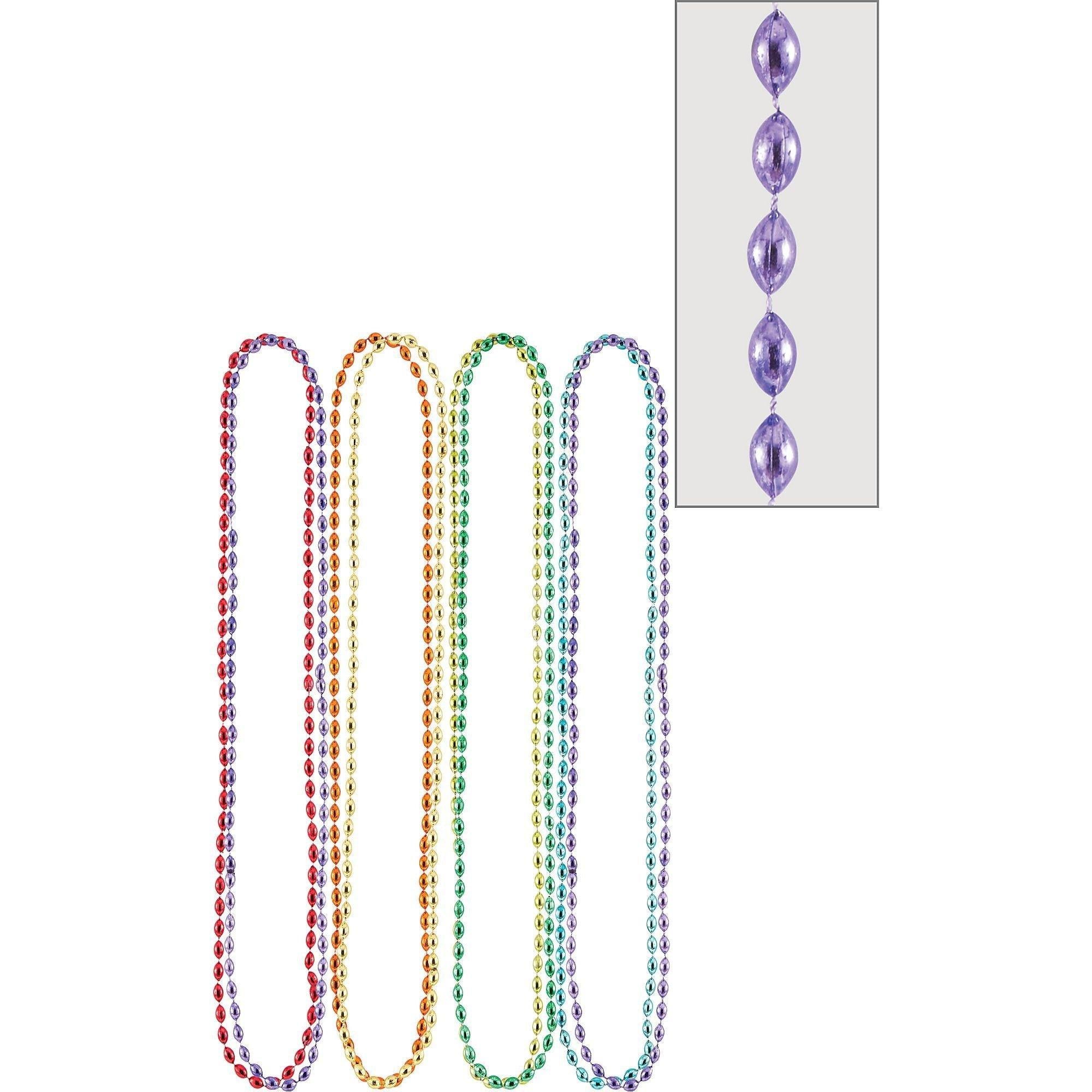Metallic Bead Necklaces. Assorted Colors. Multiple Counts - Image 23
