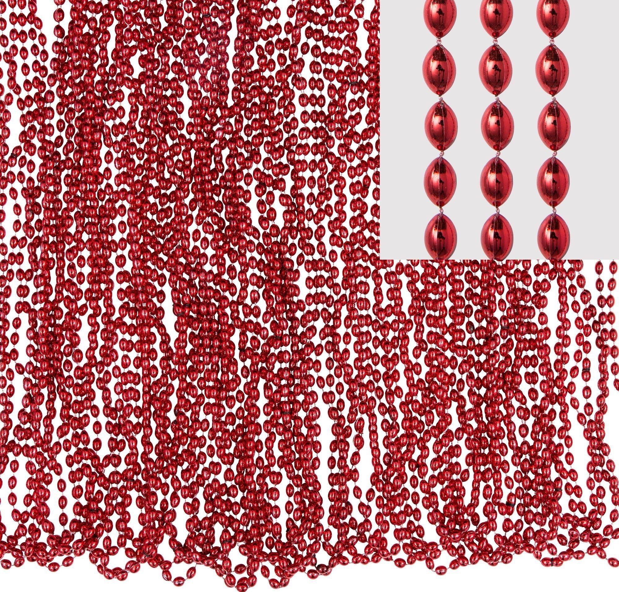 Metallic Bead Necklaces. Assorted Colors. Multiple Counts - Image 25