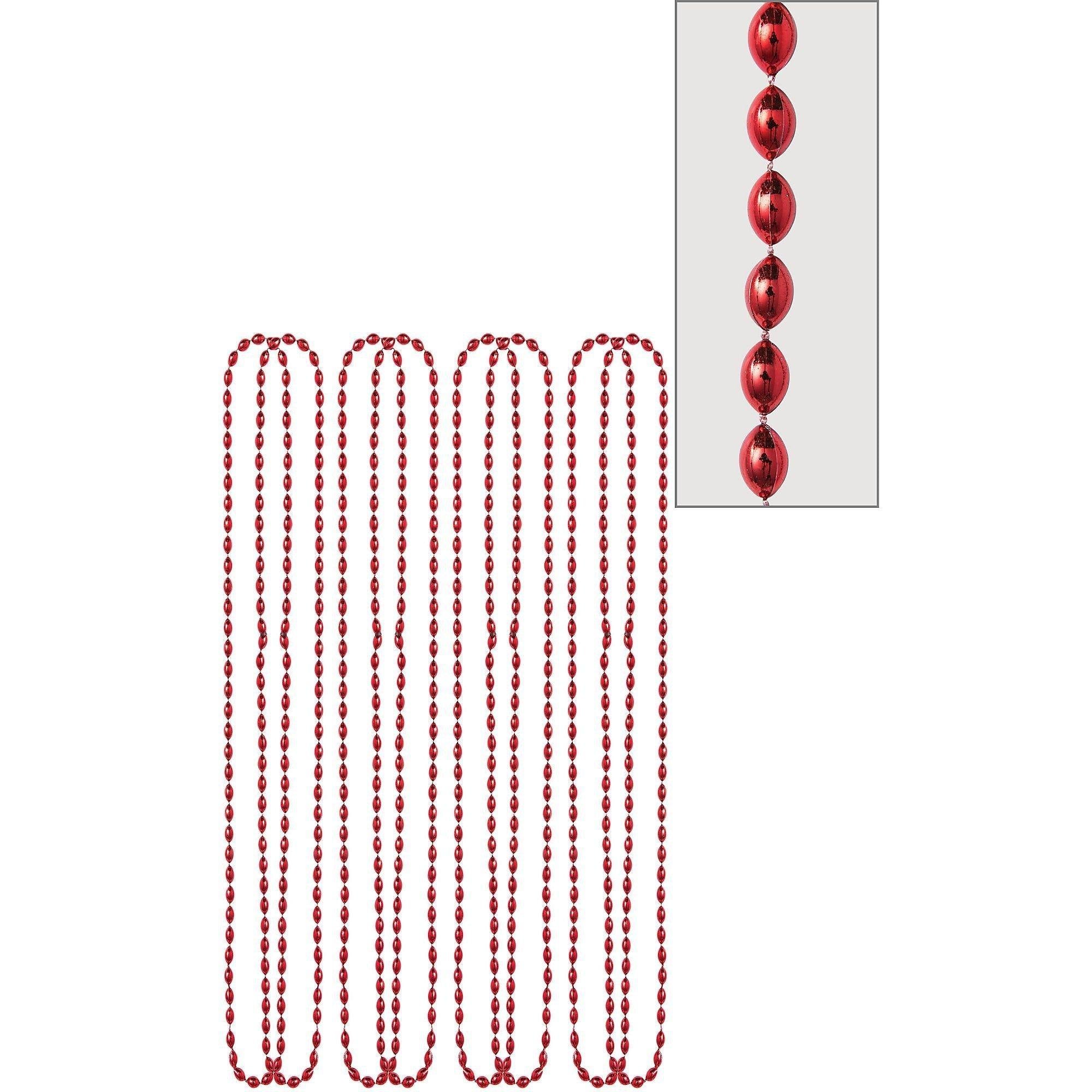 Metallic Bead Necklaces. Assorted Colors. Multiple Counts - Image 26