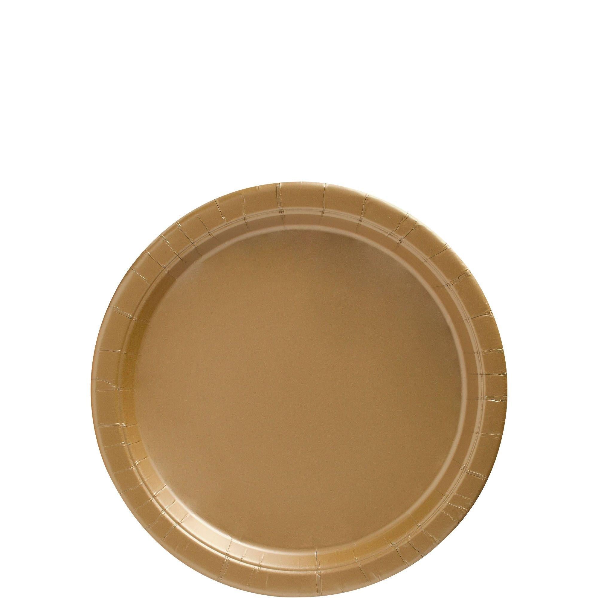 Extra Sturdy Paper Dessert Plates. 6.75in. Assorted Colors. Multiple Counts
