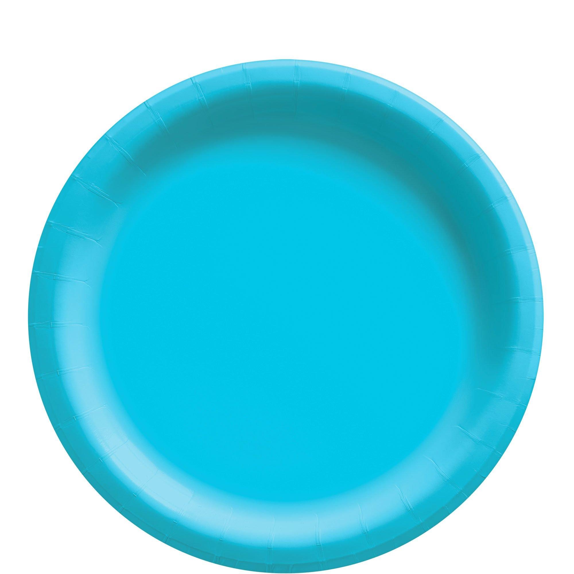 Extra Sturdy Paper Lunch Plates. 8.5in. Assorted Colors. Multiple Counts - Image 8