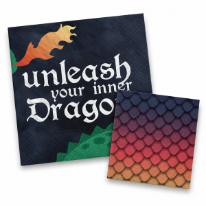 Dragon Party Napkins. 16ct. Assorted Options