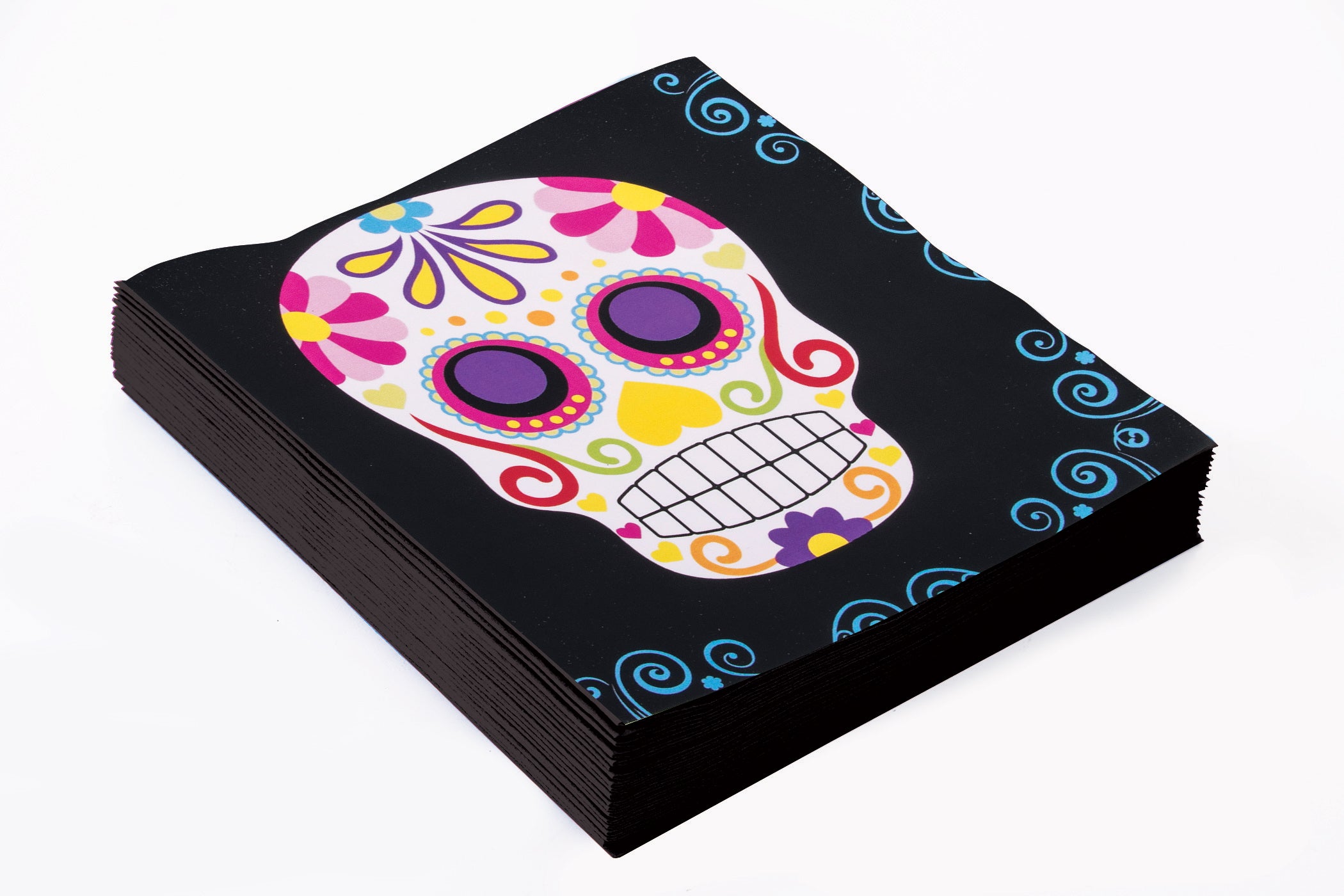 Day of the Dead Sugar Skull Paper Napkins. 16ct - Image 3