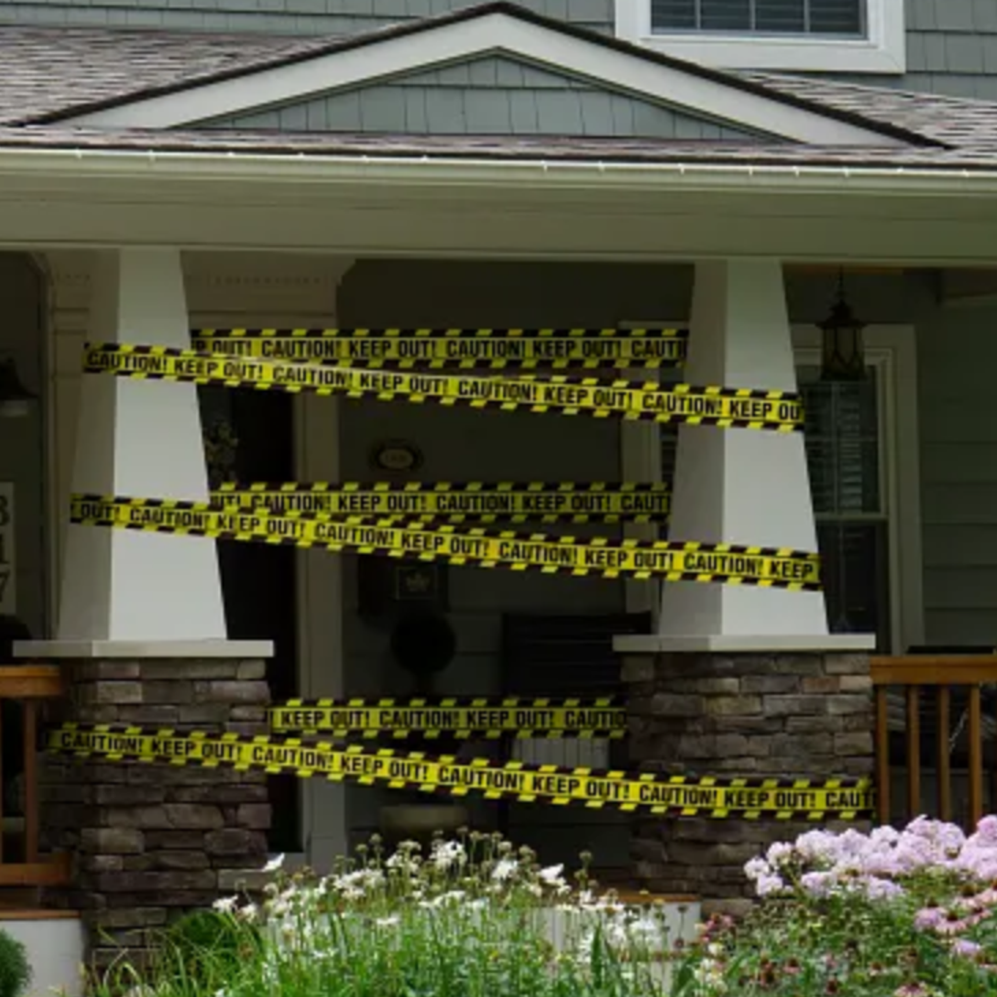 Halloween Caution Tape Decoration. 12ft