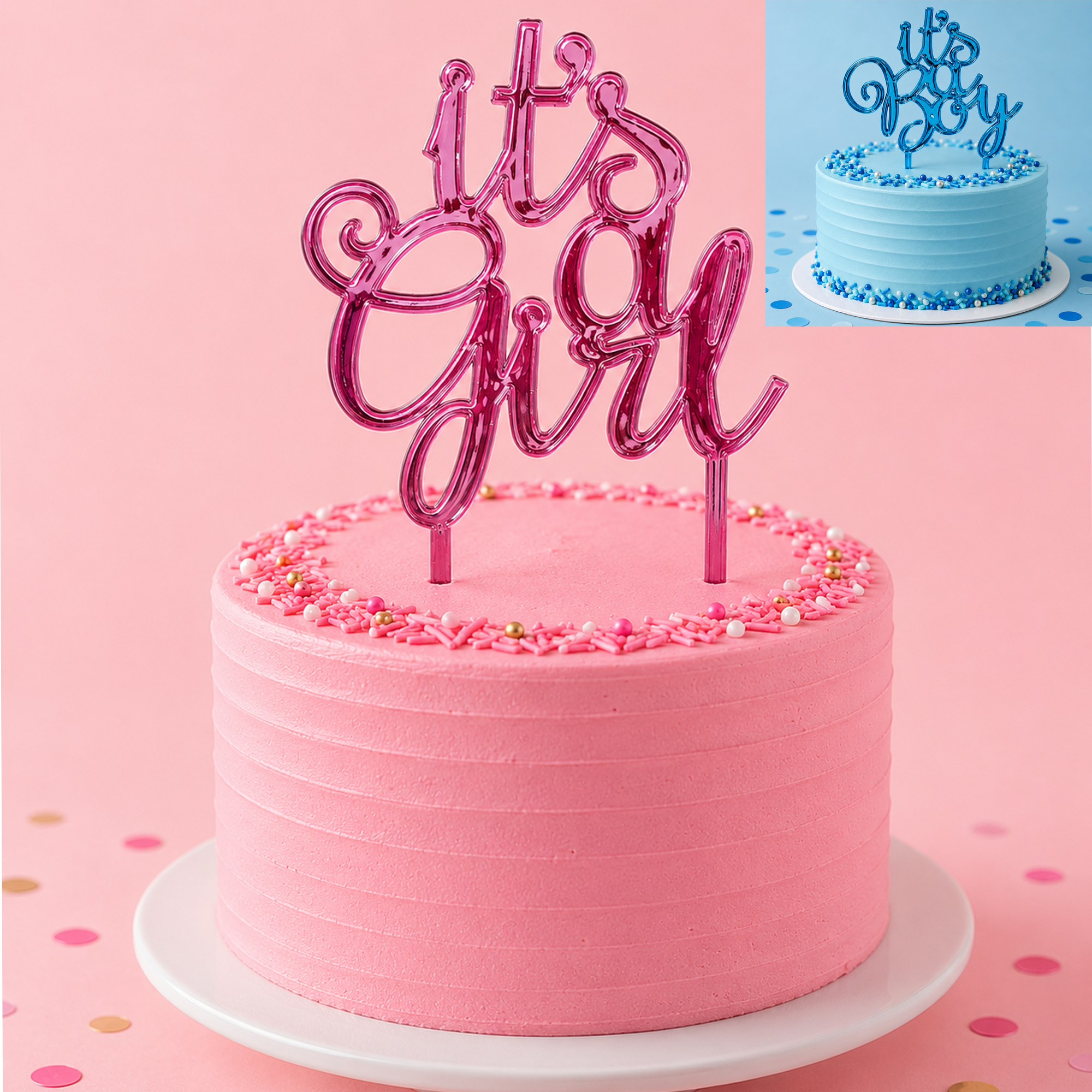 It's a Cake Topper. Assorted Colors