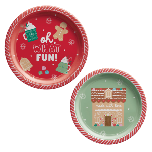 Sweet Season Christmas Dinner Plates. 8ct. Assorted Options