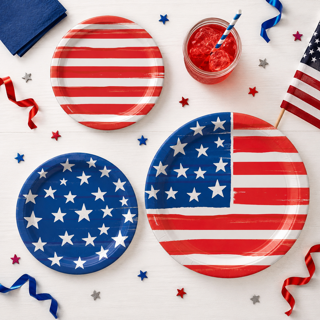 Painted Patriotic Party Kit for 16 Guests - Image 2