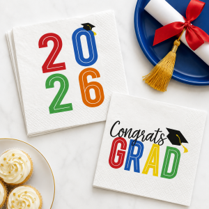 Colorful Future Graduation Paper Napkins. 16ct