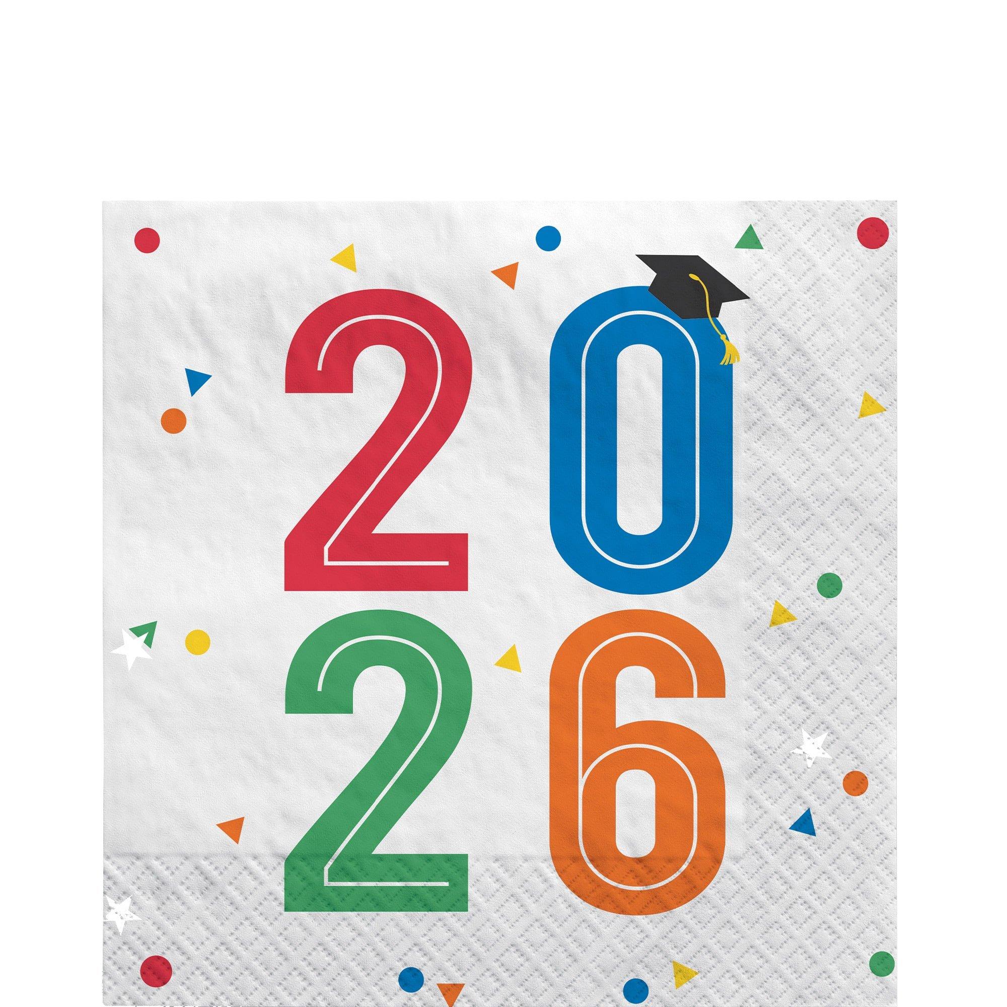 Colorful Future Graduation Paper Napkins. 16ct - Image 2