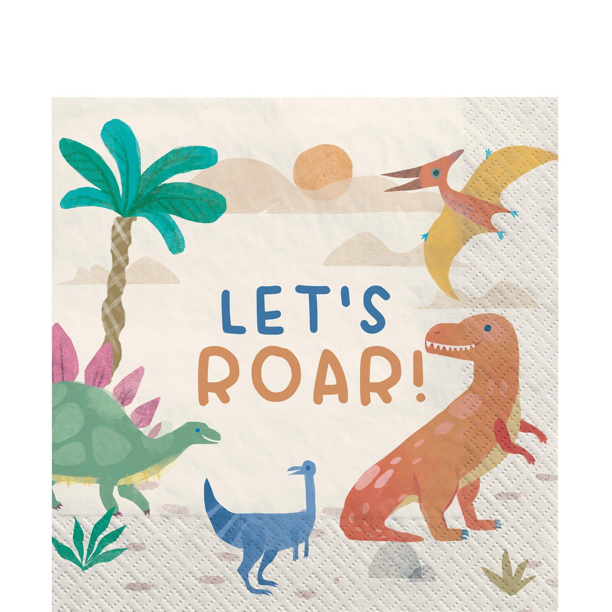 Diggin Dinos Beverage Napkins. 16ct. Assorted Options - Image 3