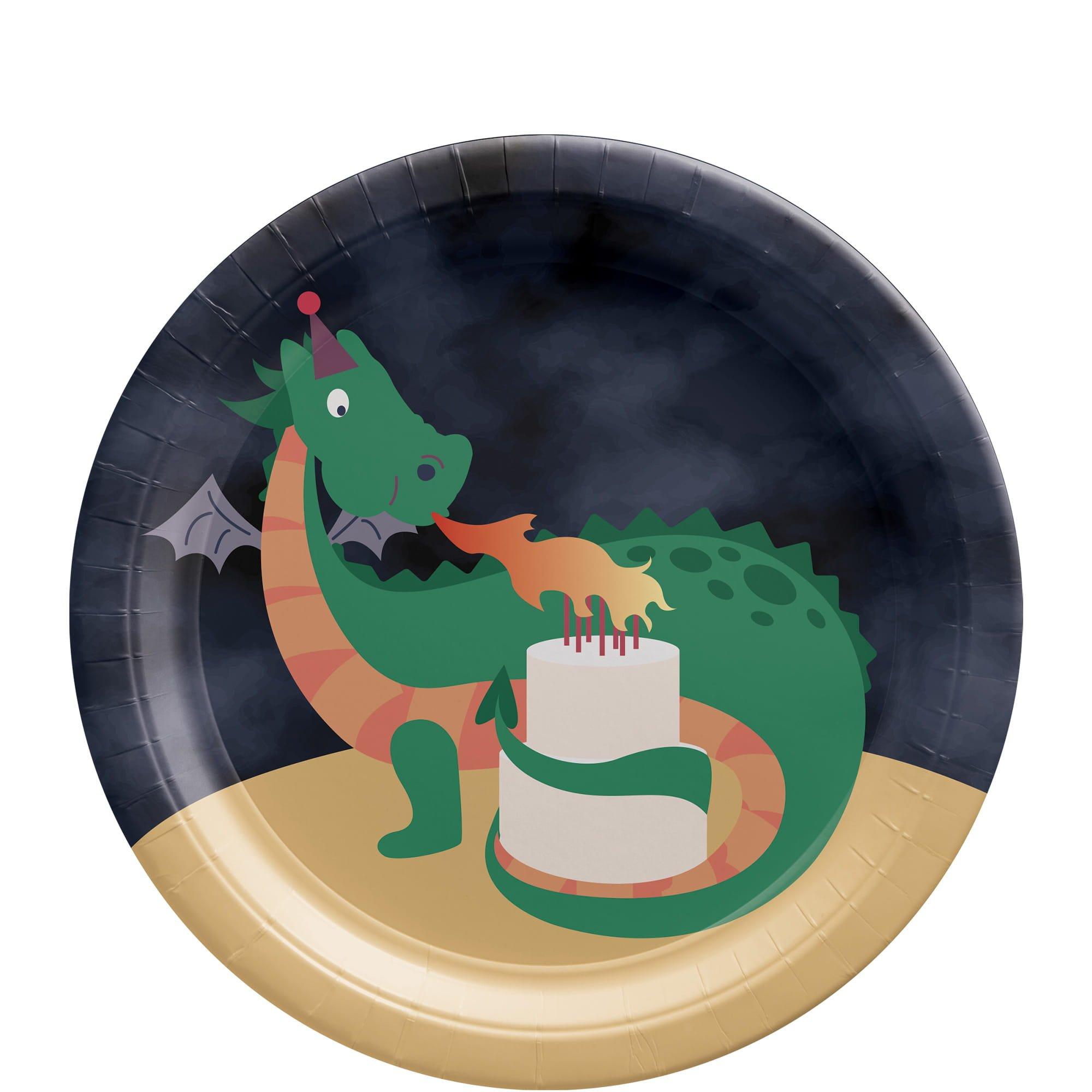 Dragon Party Paper Plates. 8ct. Assorted Options - Image 2