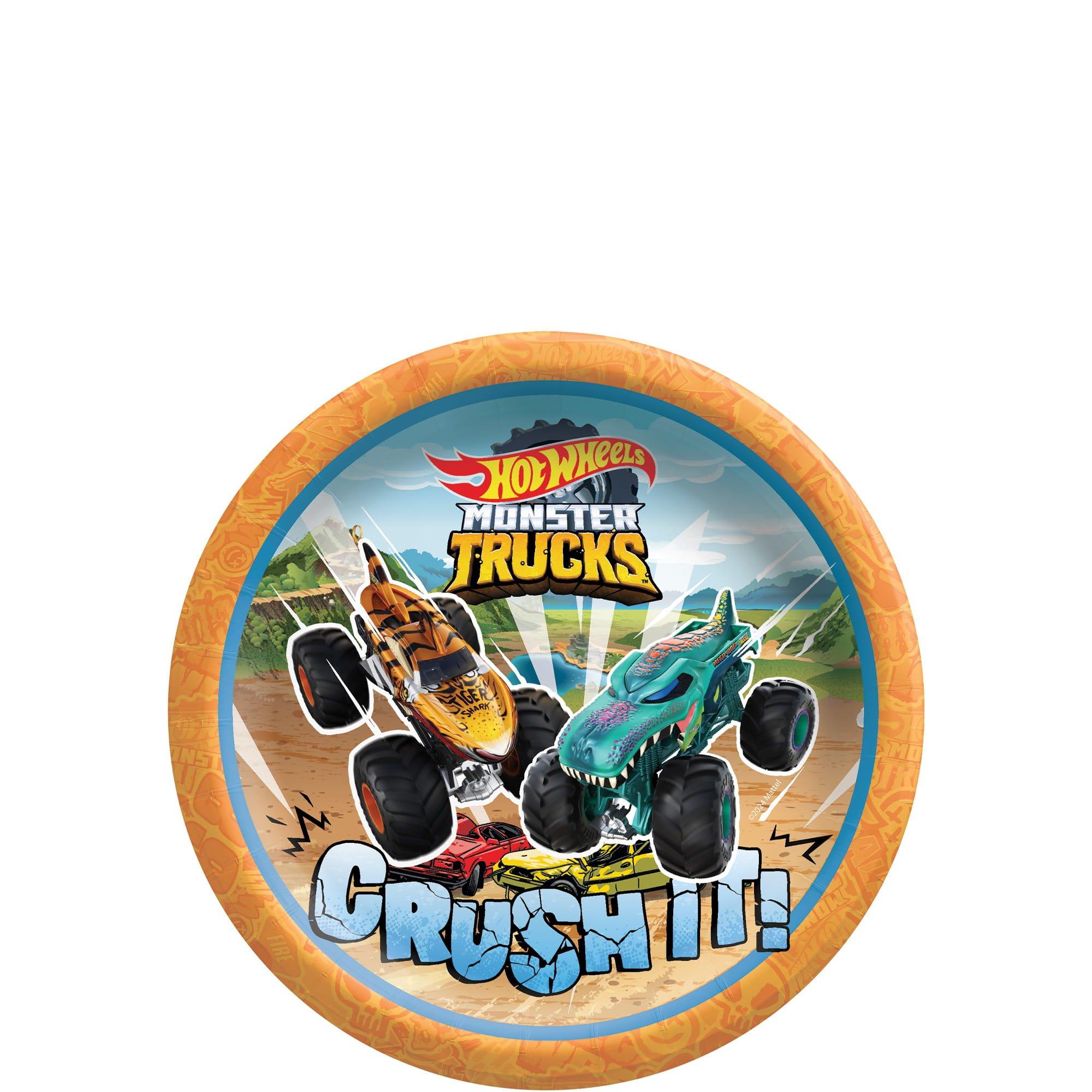 Hot Wheels Monster Trucks Paper Plates 8ct. Assorted Options - Image 2