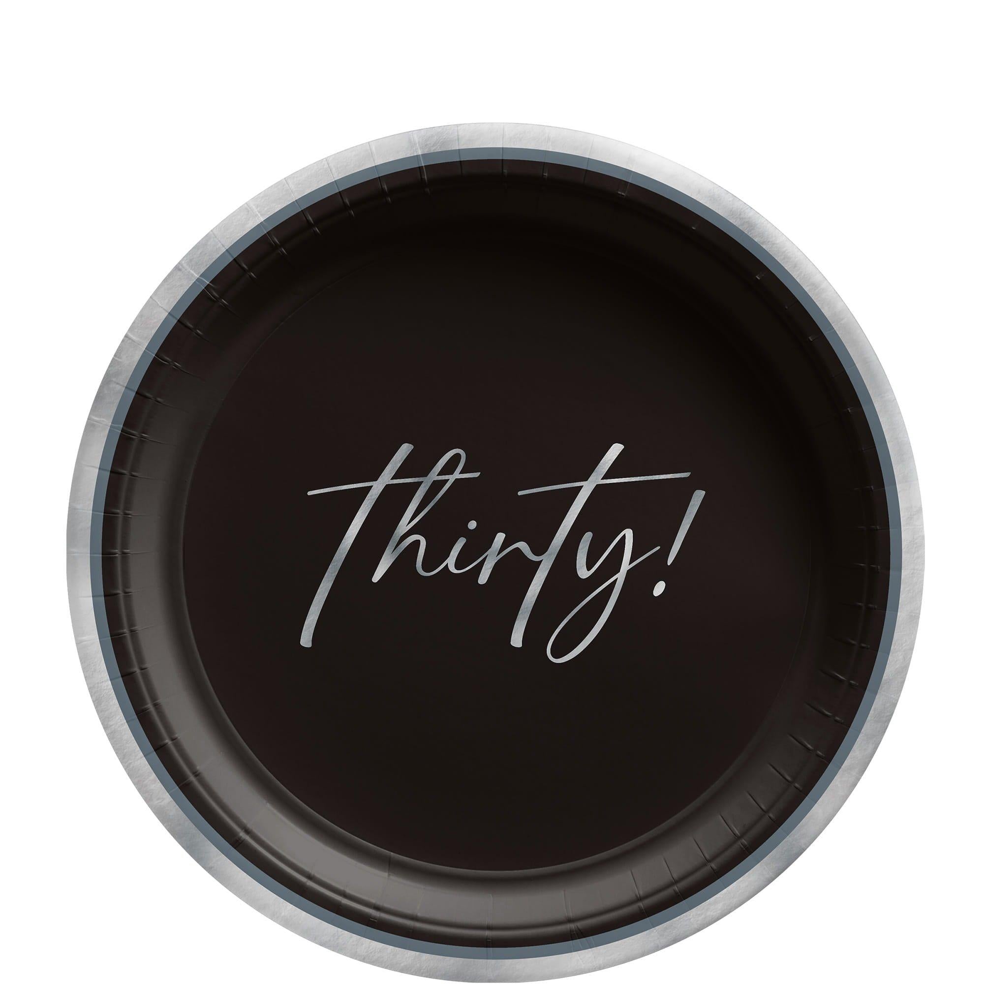 Hello Thirty Paper Plate. 8ct. Assorted Options - Image 2