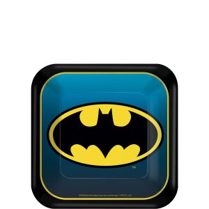 Batman Gotham Paper Dessert Plate. 8ct. Assorted Options