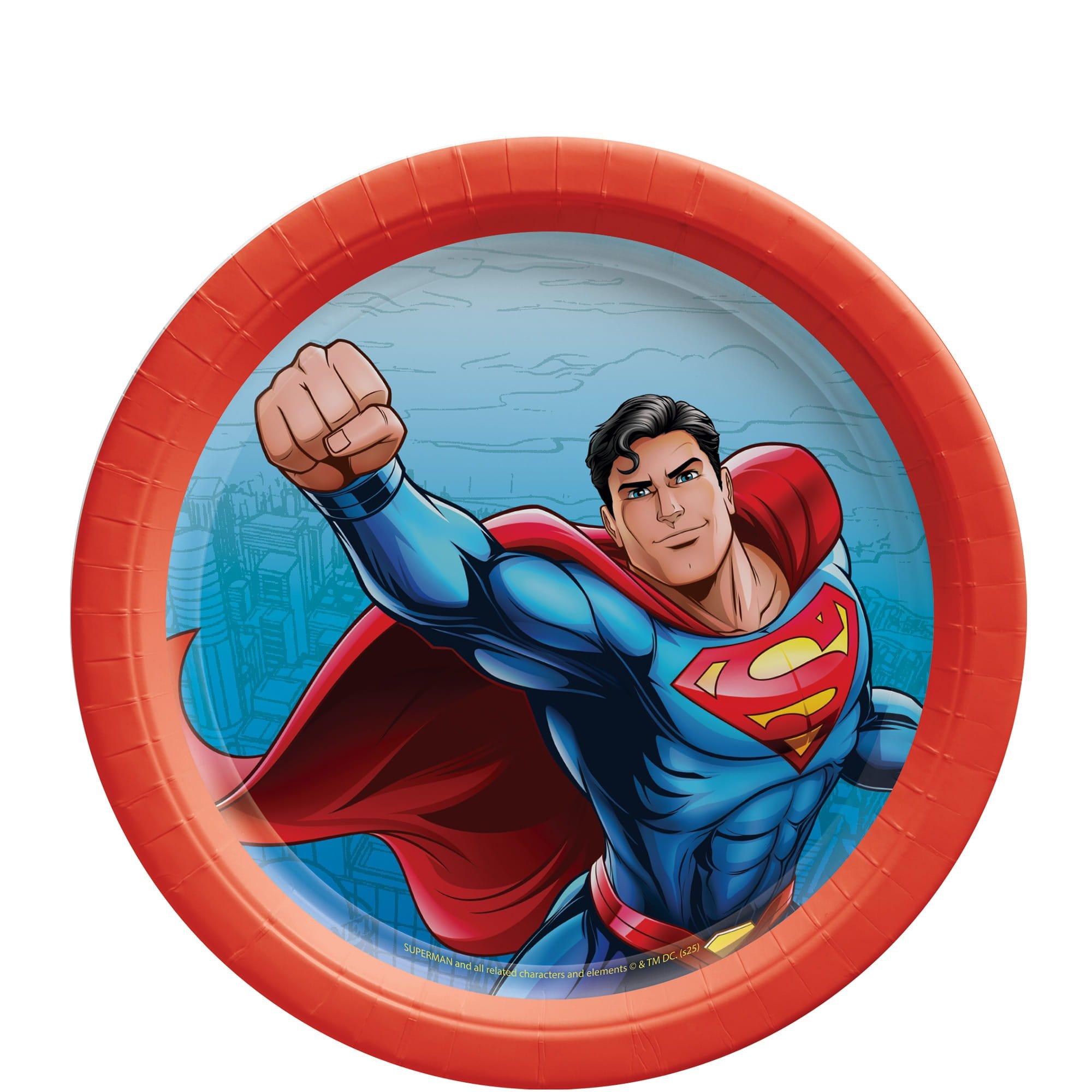 Superman Paper Dessert Plate. 8ct. Assorted Options - Image 3