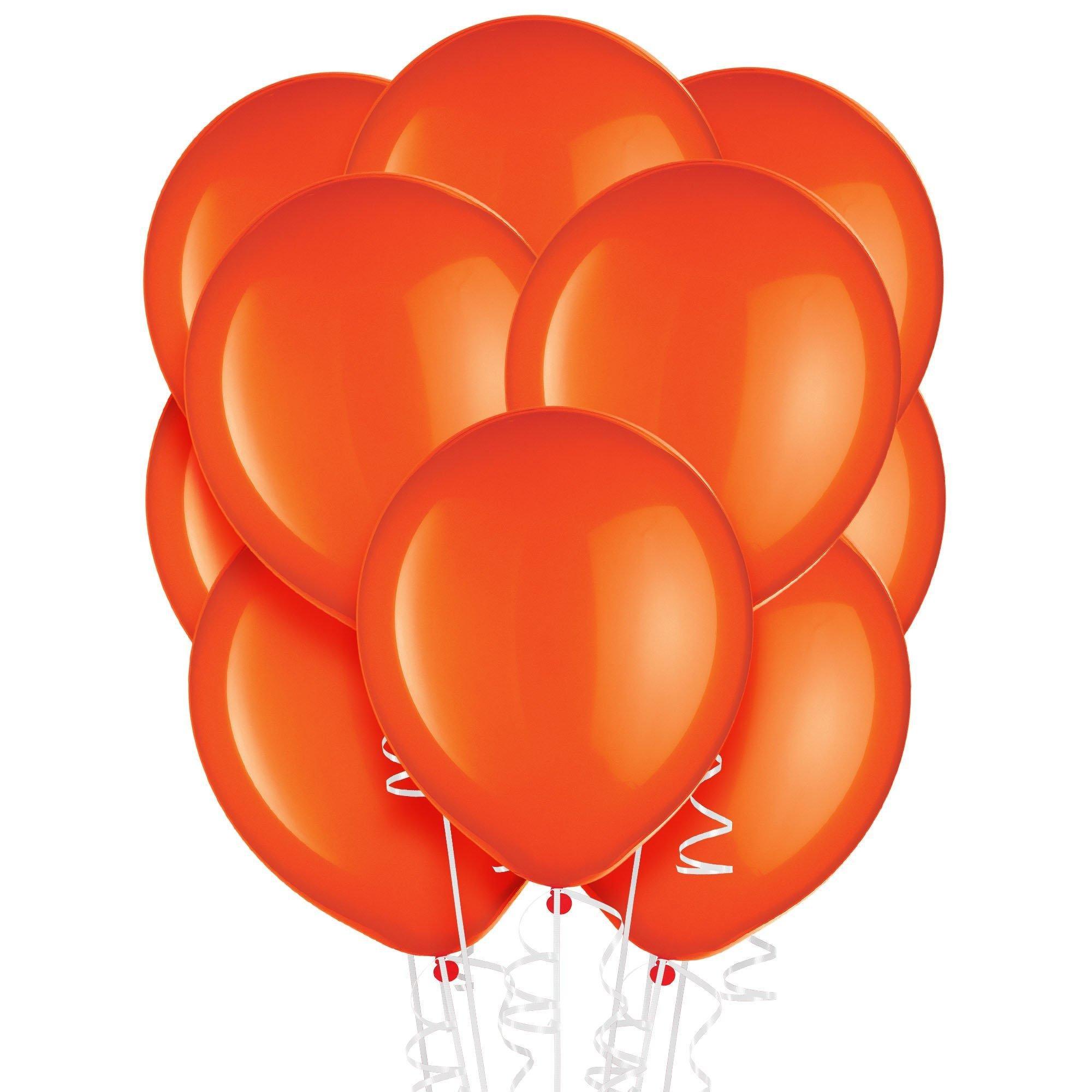 Orange Latex Balloons. Assorted Options