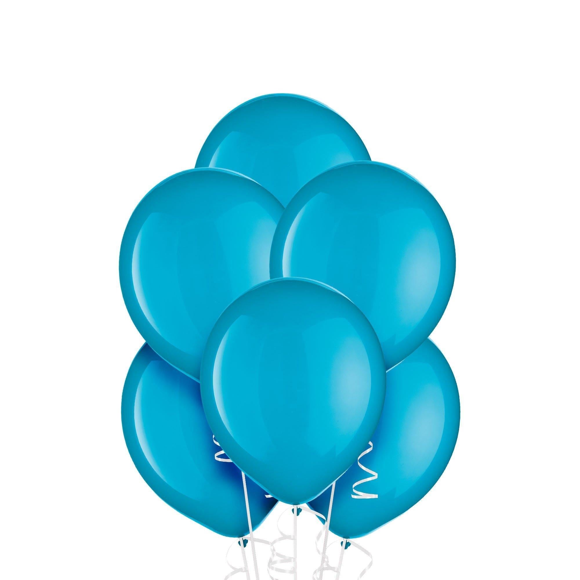 Caribbean Blue Latex Balloons. Assorted Options - Image 4
