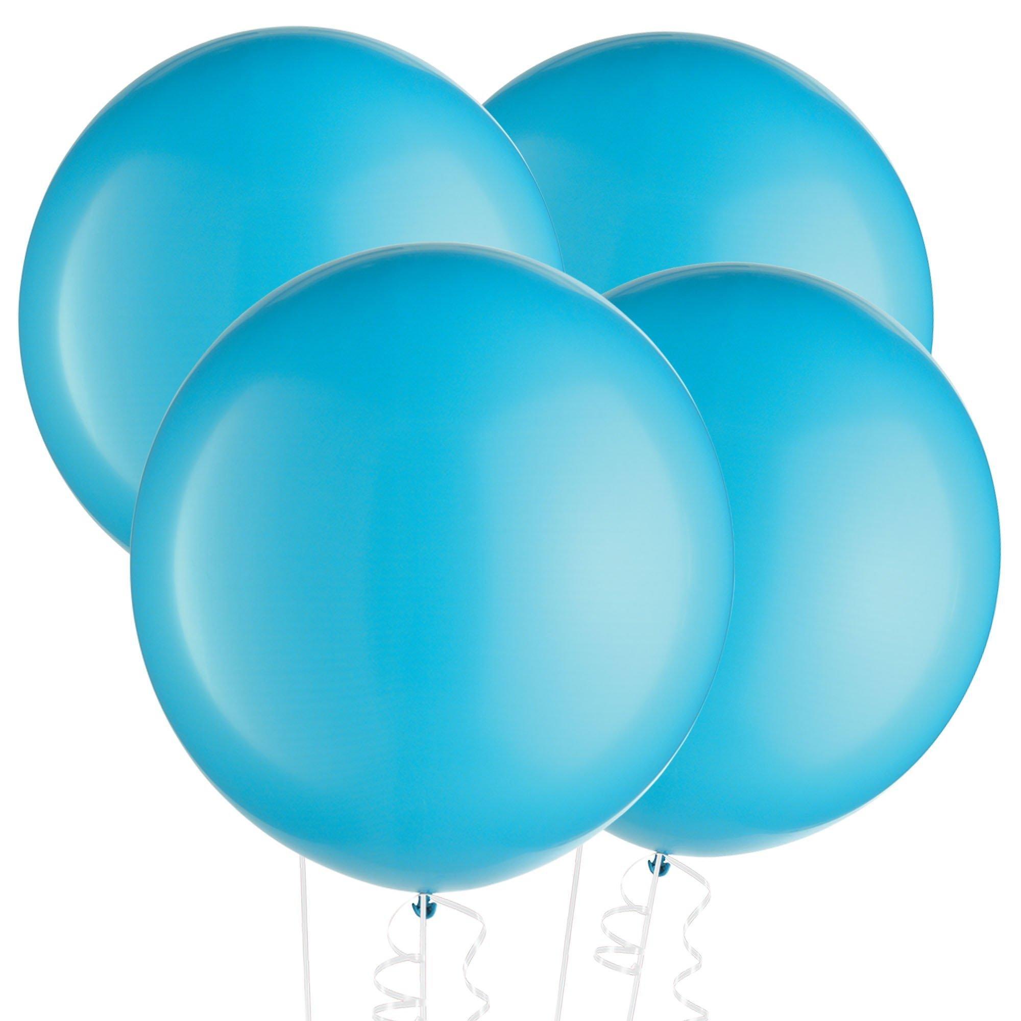 Caribbean Blue Latex Balloons. Assorted Options - Image 5