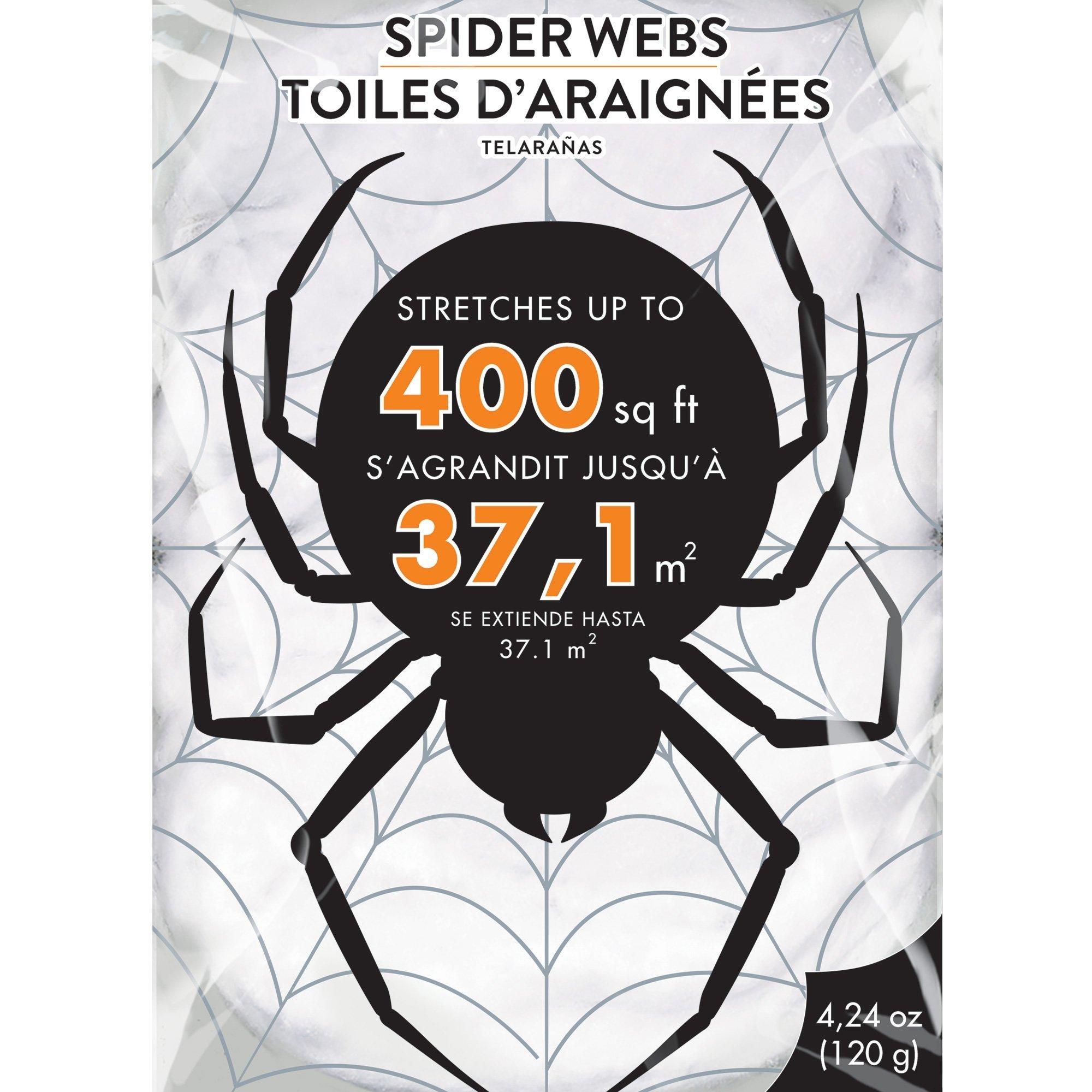 White Stretch Spider Web. Multiple Coverage - Image 17