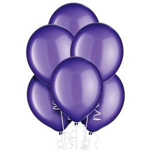 Purple Pearl Latex Balloons. Assorted Options