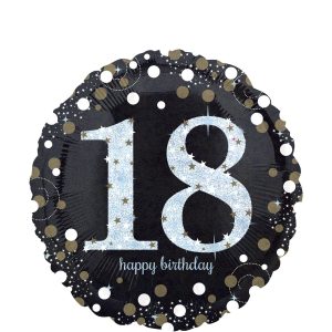 Birthday Balloon 18in - Sparkling Celebration. Ages