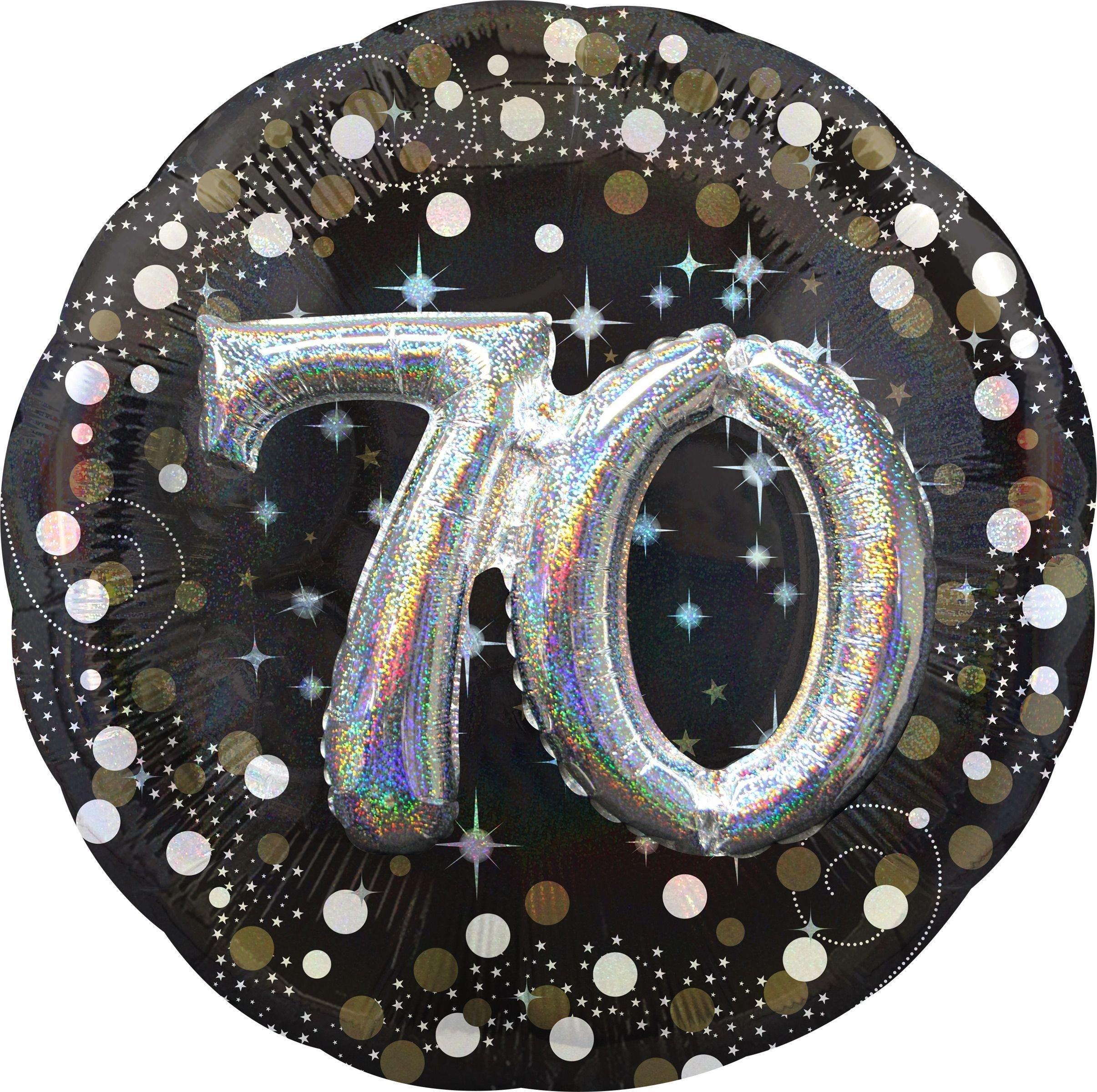 Birthday Balloon 32in - 3D Sparkling Celebration. Ages 18. 30. 70. 80 - Image 6