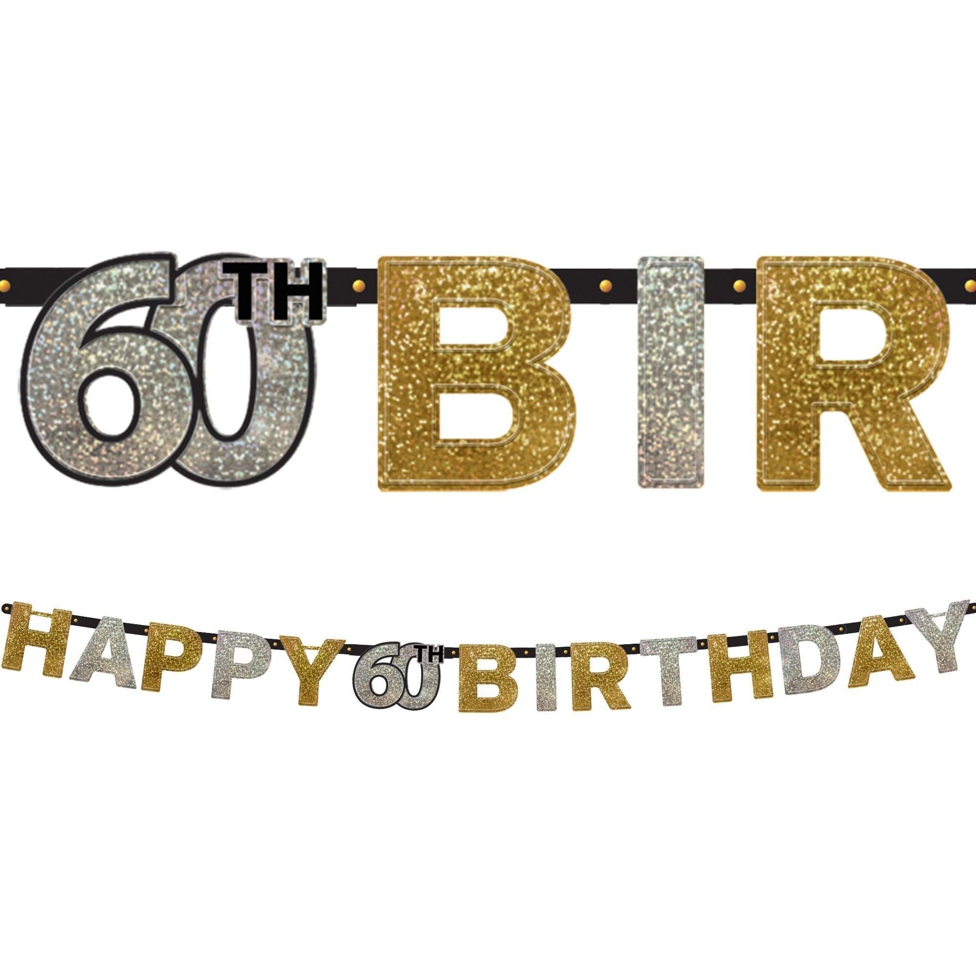 Sparkling Celebration 60th Birthday Party Supplies Kit - Image 6