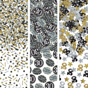 Birthday Confetti - Sparkling Celebration. Ages 30. 40. 50. 60