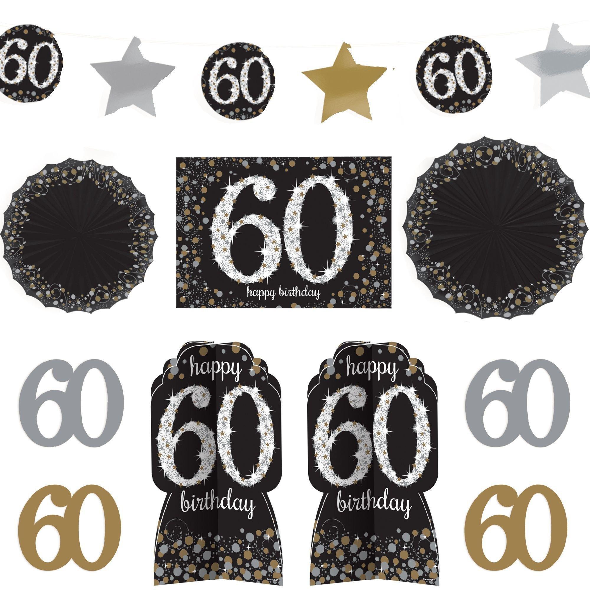 Birthday Room Decorating Kit 10pc - Sparkling Celebration. Ages 30. 40. 50. 60 - Image 5