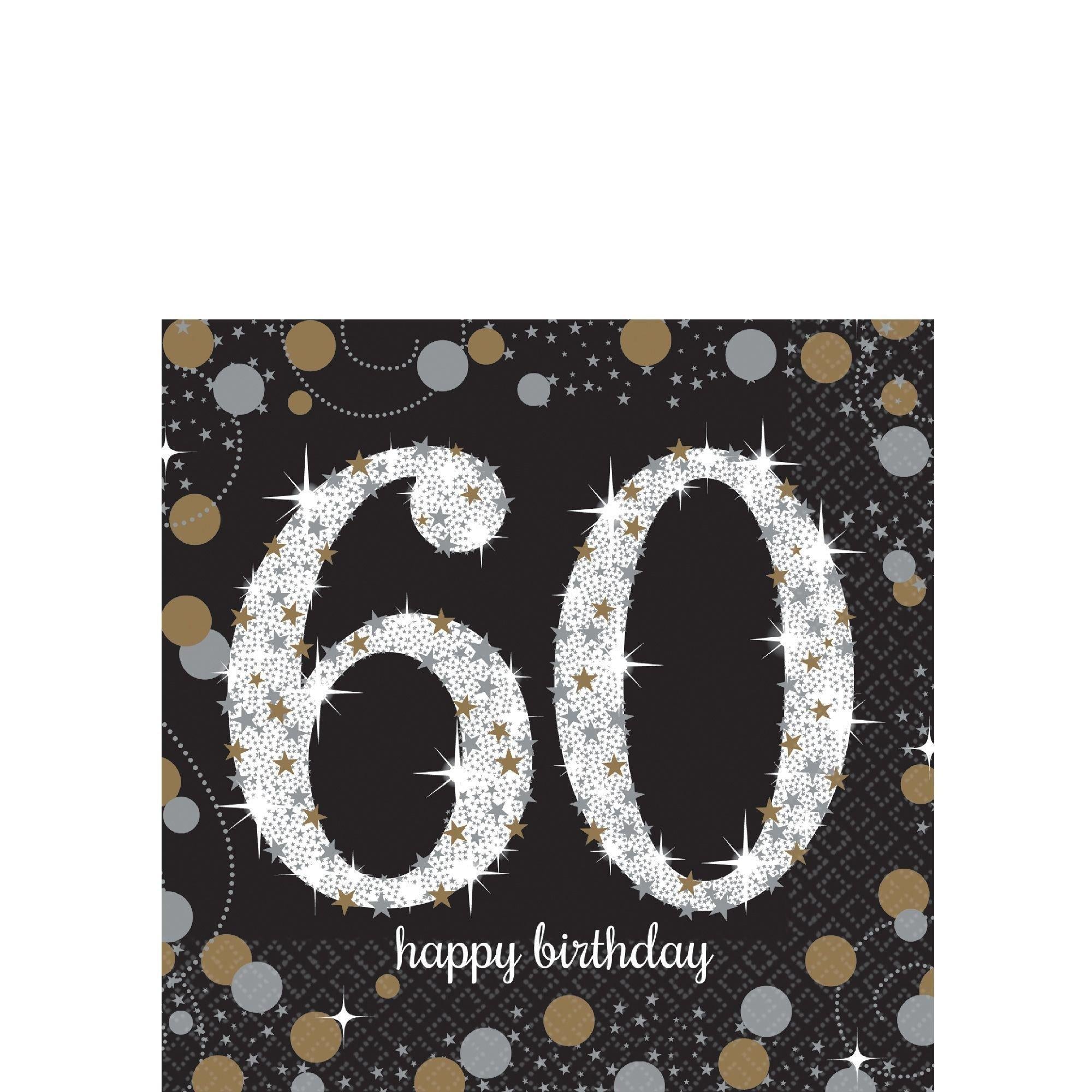 Birthday Beverage Napkins 16ct - Sparkling Celebration. Ages 70. 80. 90. 100 - Image 6