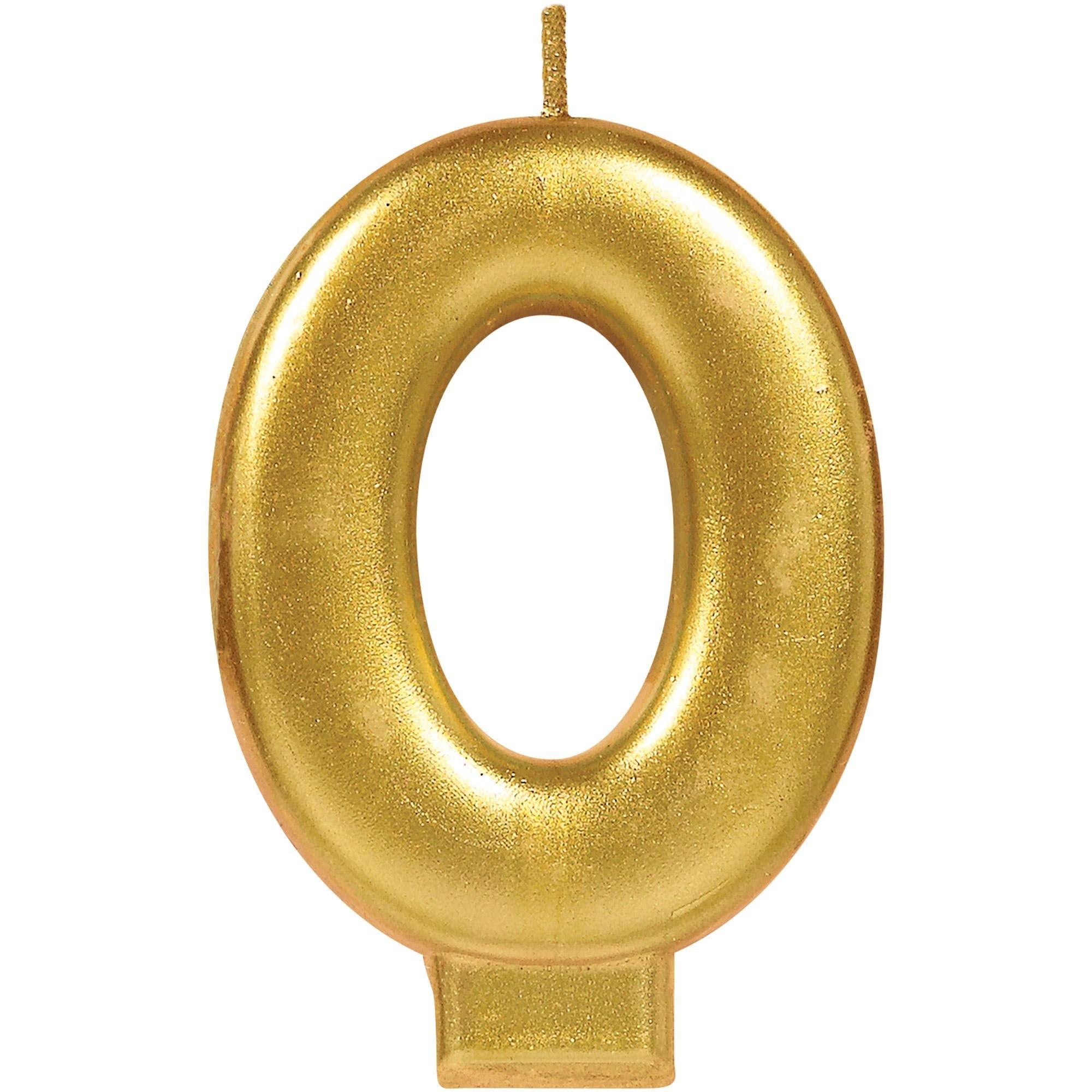 Gold Number (0-9) Birthday Candle - Image 2