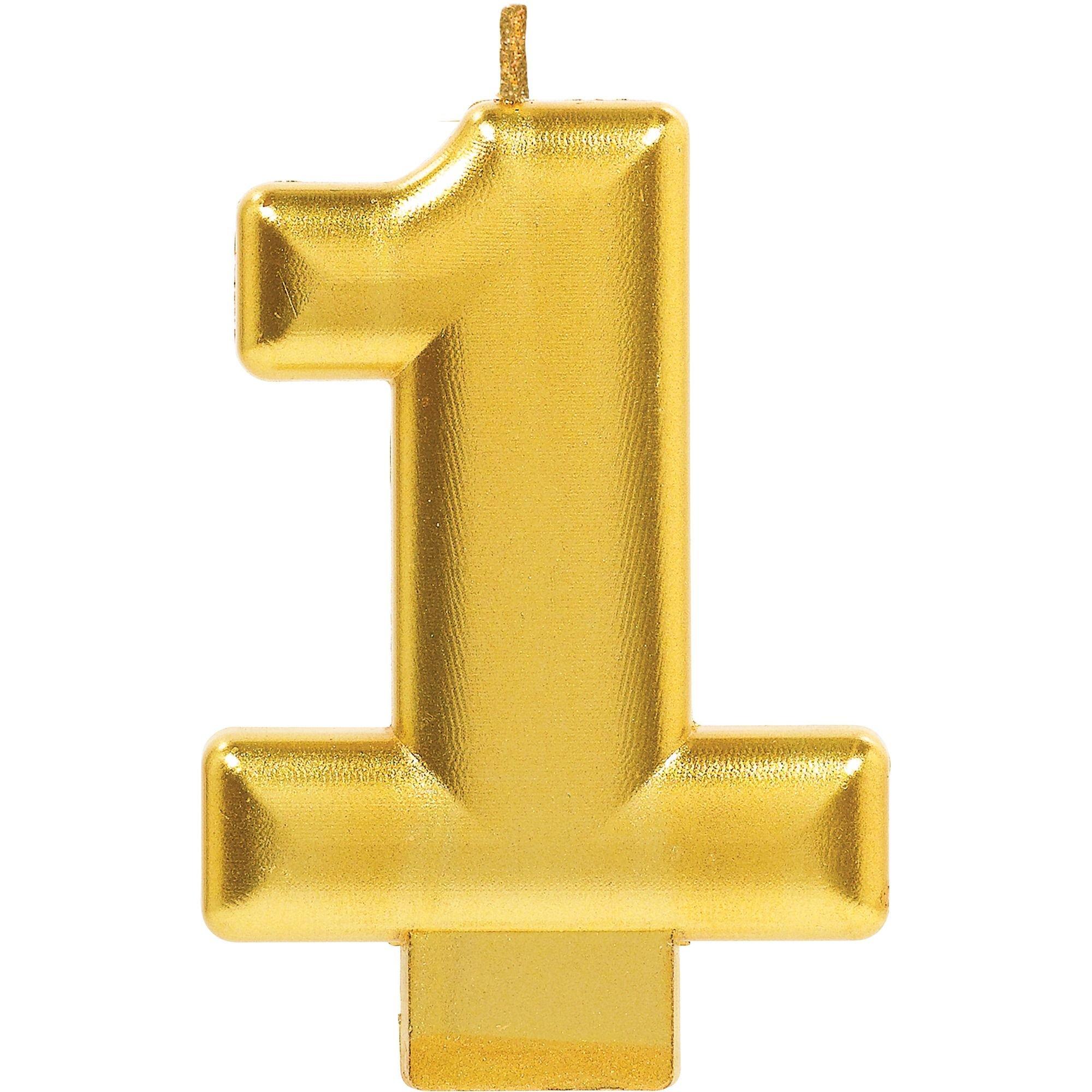 Gold Number (0-9) Birthday Candle - Image 3