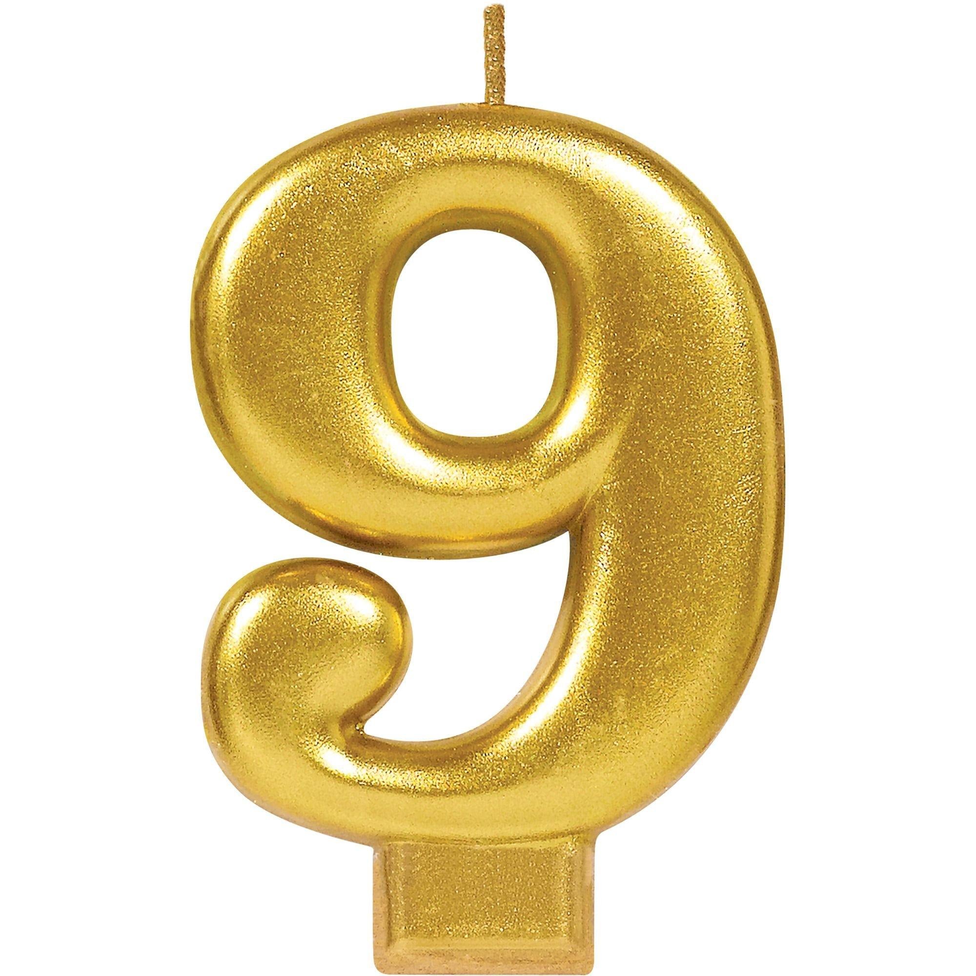 Gold Number (0-9) Birthday Candle - Image 11