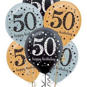 Sparkling Celebration 50 Latex Balloons. 15ct
