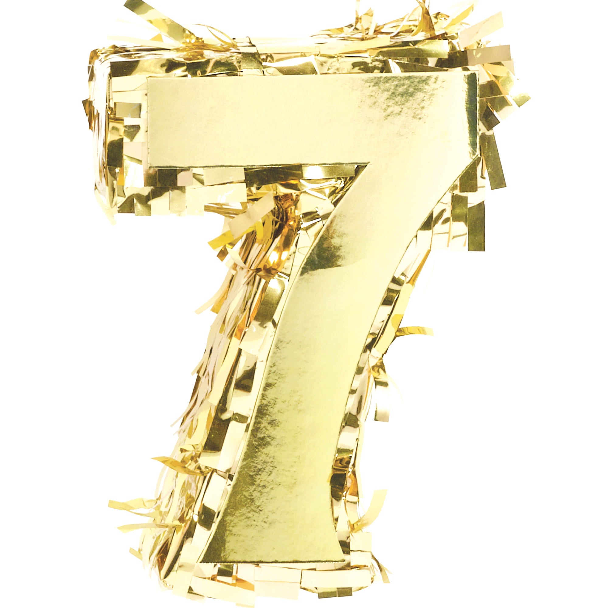 Mini Metallic Gold Number (0-9) Pinata Decoration - Image 9