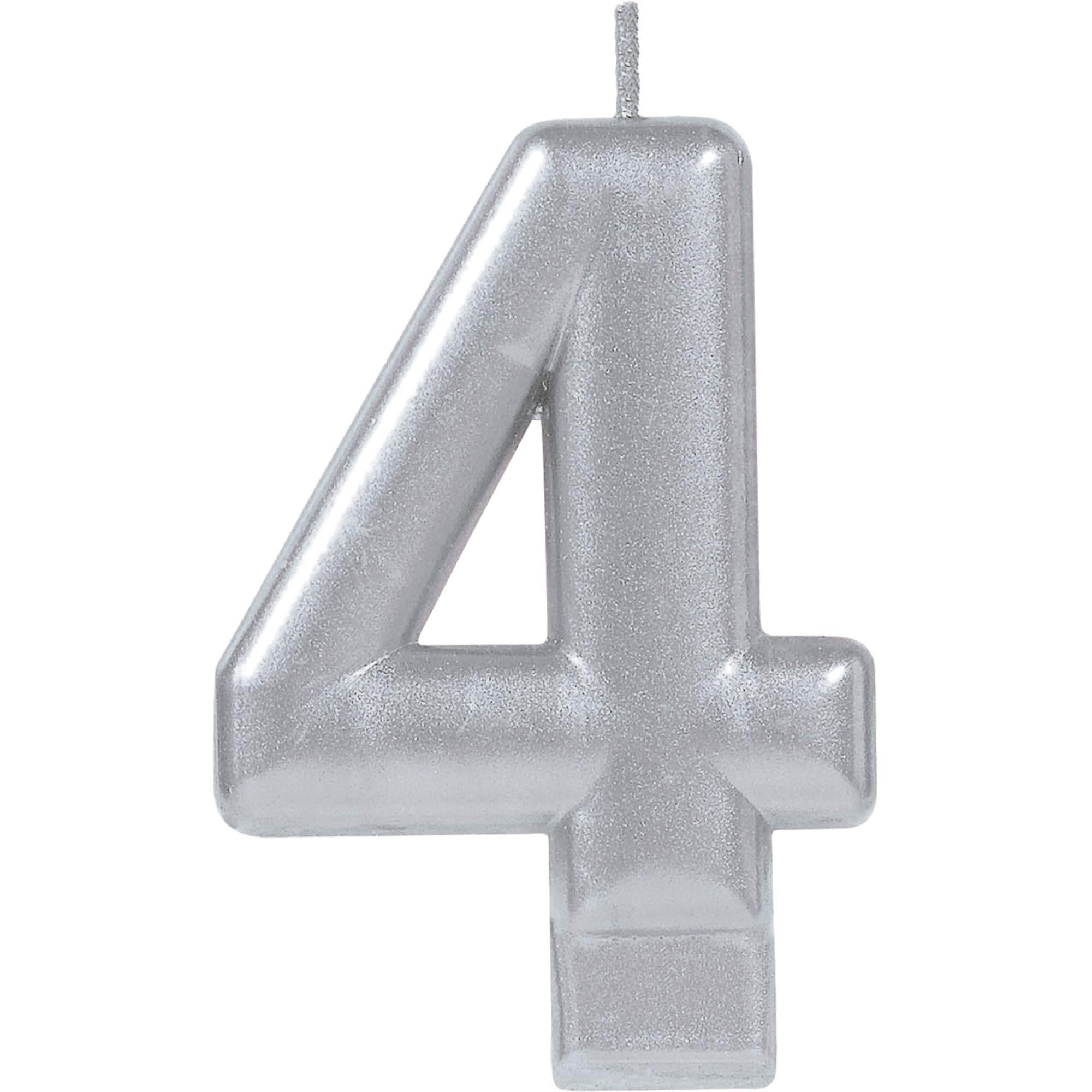 Silver Number (0-9) Birthday Candle - Image 5