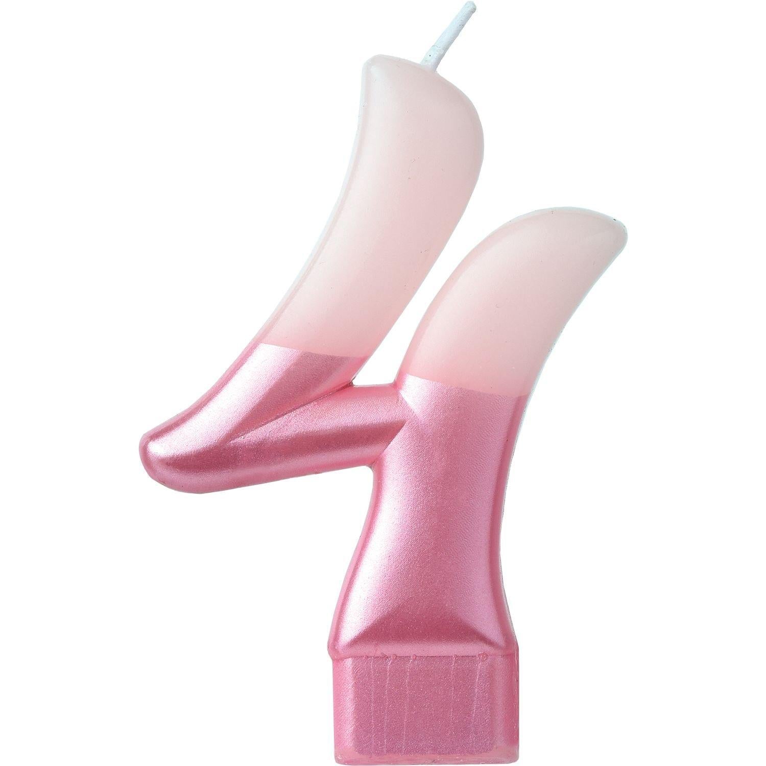 Metallic Dipped Pink Number (0-9) Birthday Candle 3 1/4in - Image 5