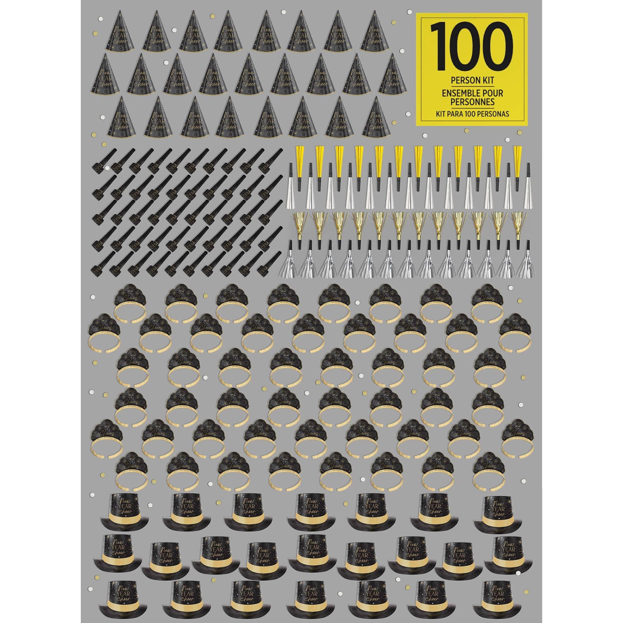 Black. Silver. Gold New Year's Eve Party Kit. Multiple Counts - Image 8