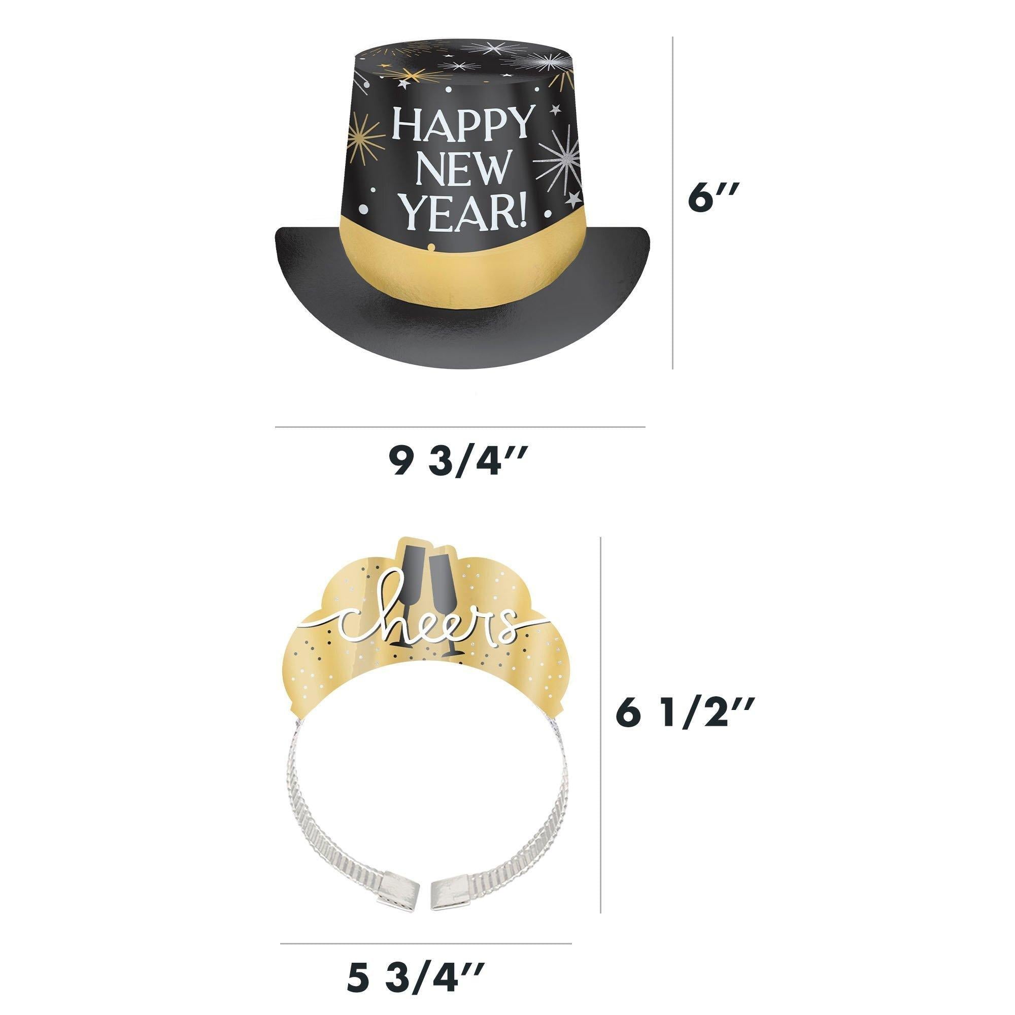 Black. Silver. Gold New Year's Eve Party Kit. Multiple Counts - Image 19