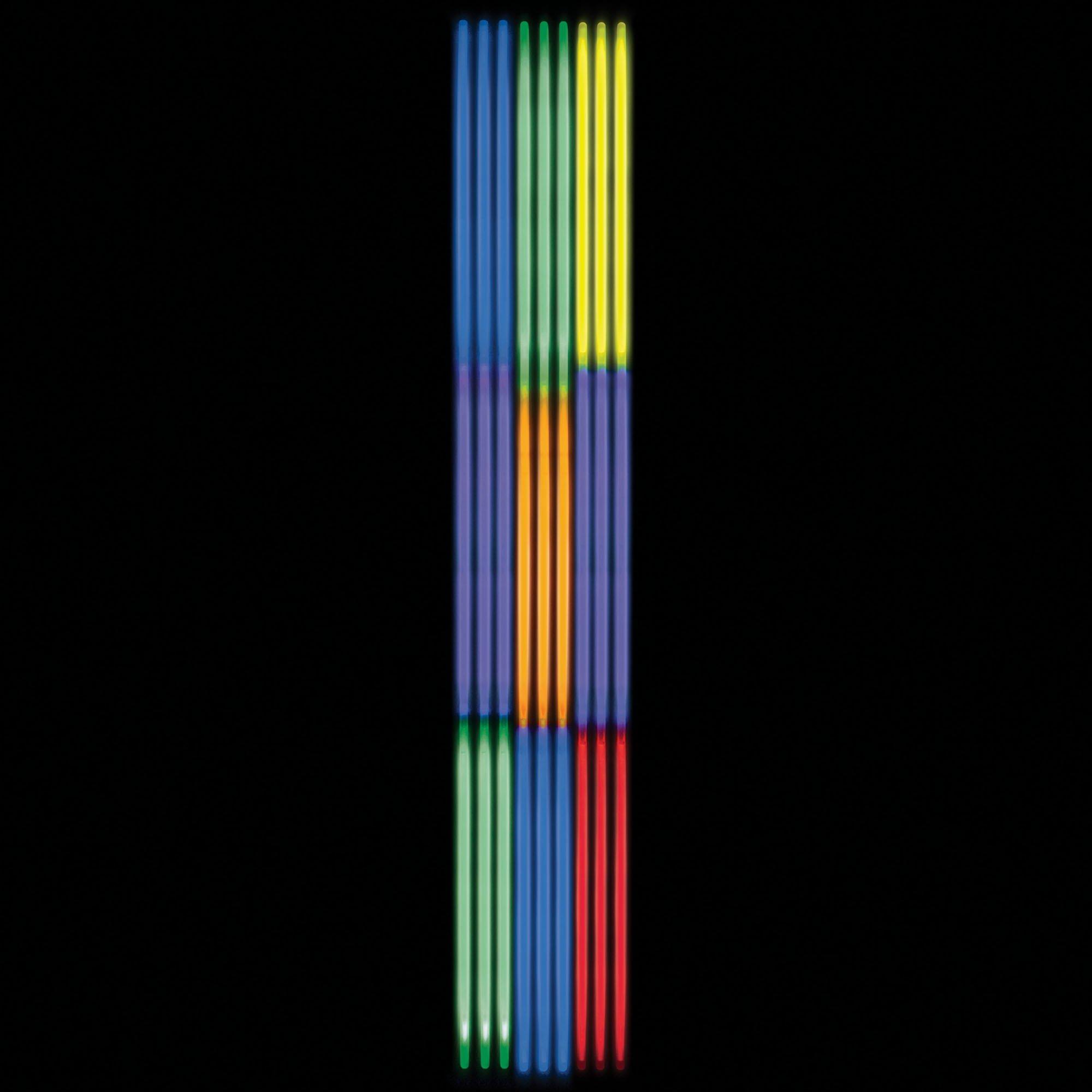 Tri-Color Glow Sticks with Connectors. Multiple Counts - Image 2