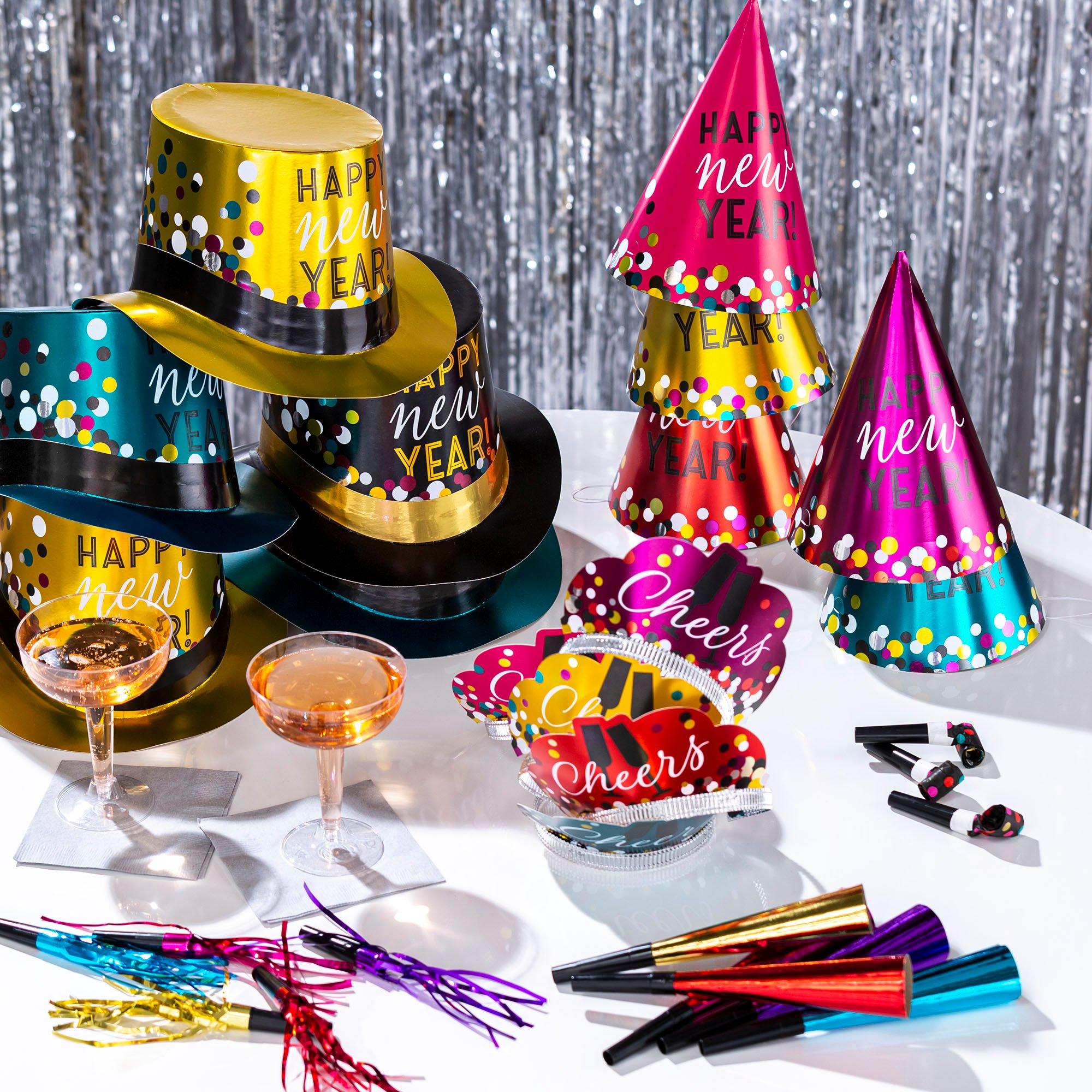 Colorful Confetti New Year's Eve Party Kit. Multiple Counts - Image 8