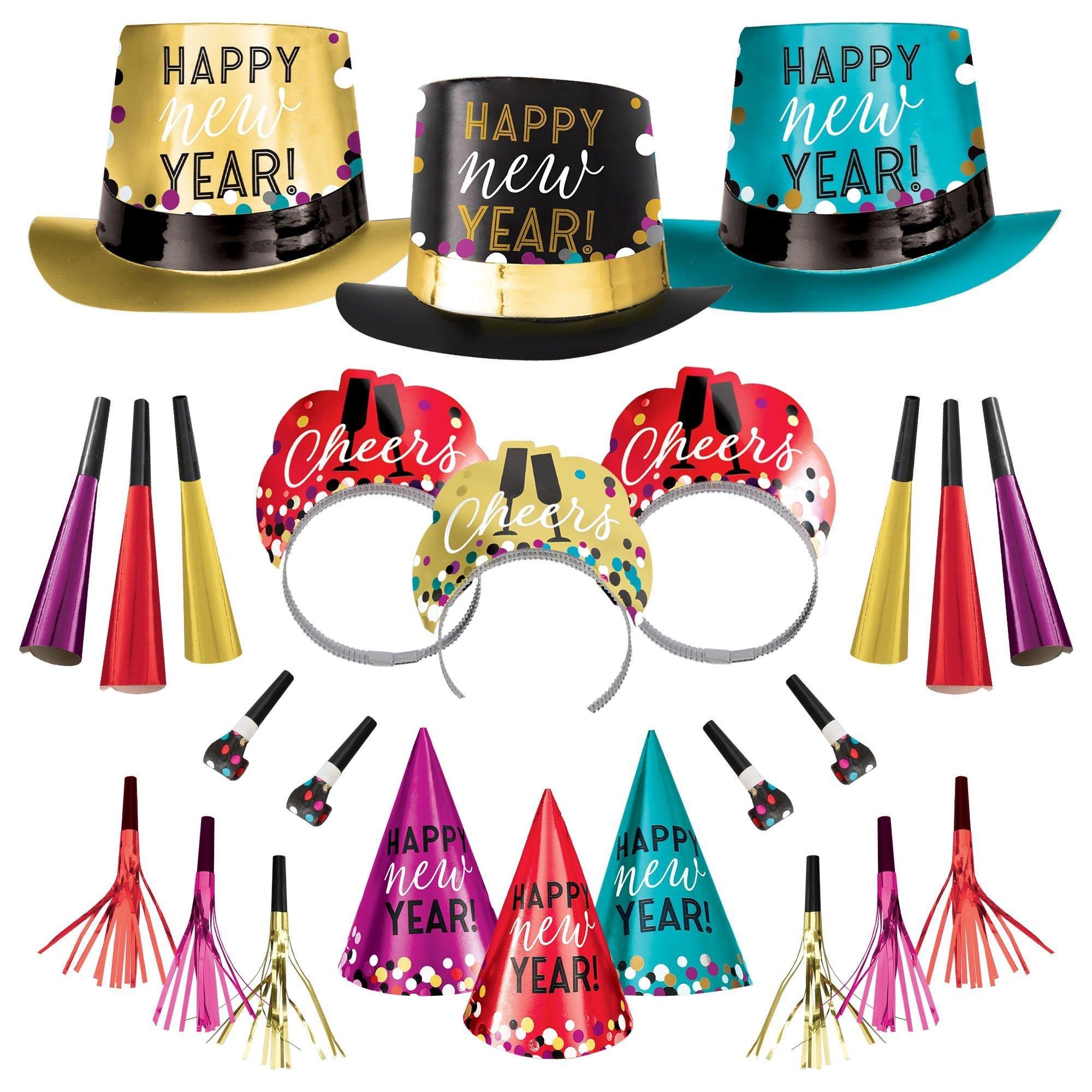 Colorful Confetti New Year's Eve Party Kit. Multiple Counts - Image 10