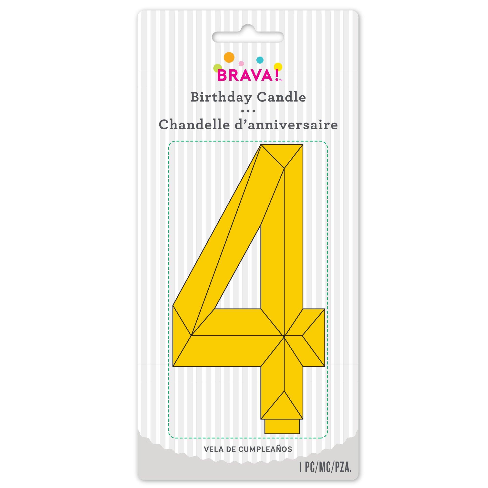 Faceted Number (0-9) Birthday Candle. 5.25in - Image 14