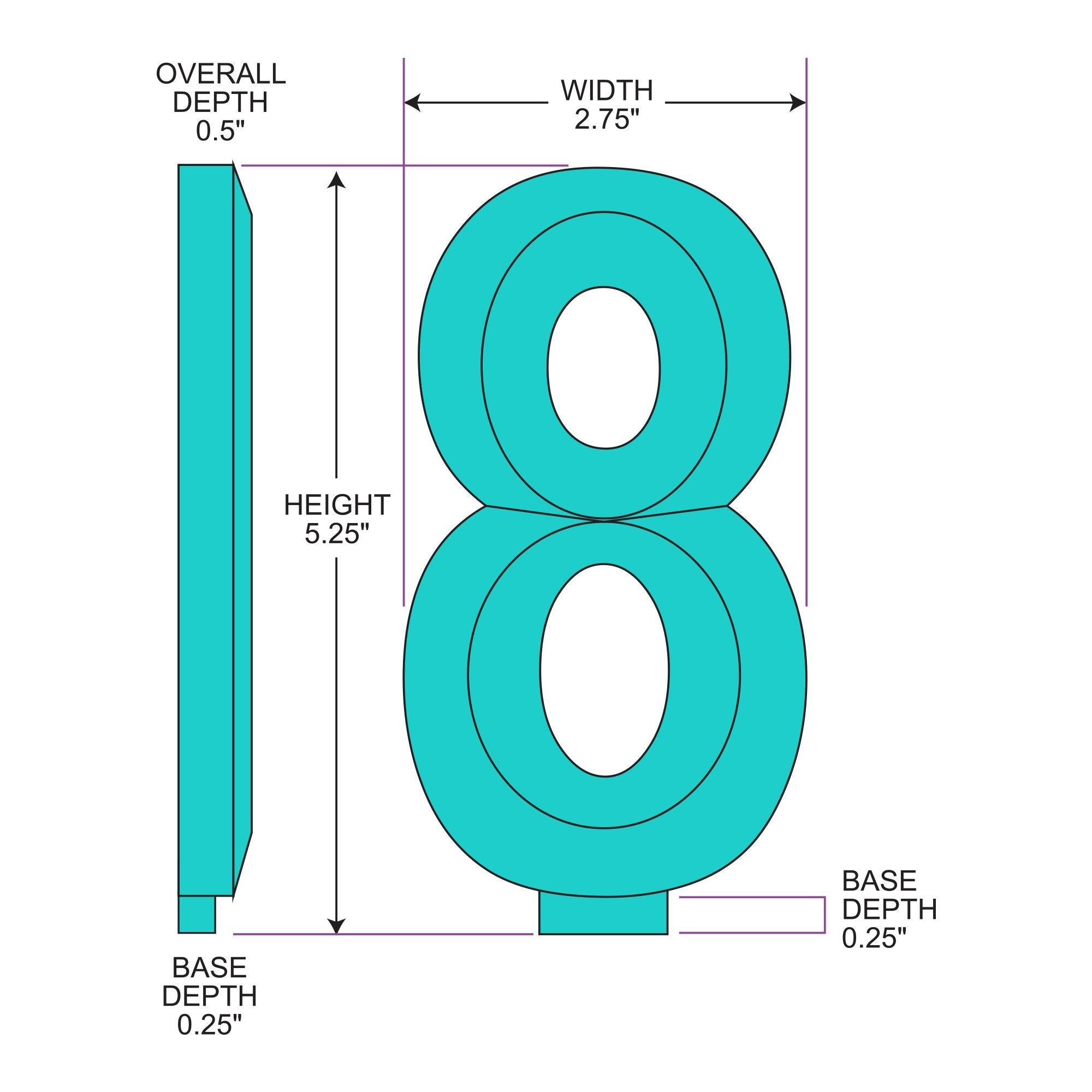 Faceted Number (0-9) Birthday Candle. 5.25in - Image 26