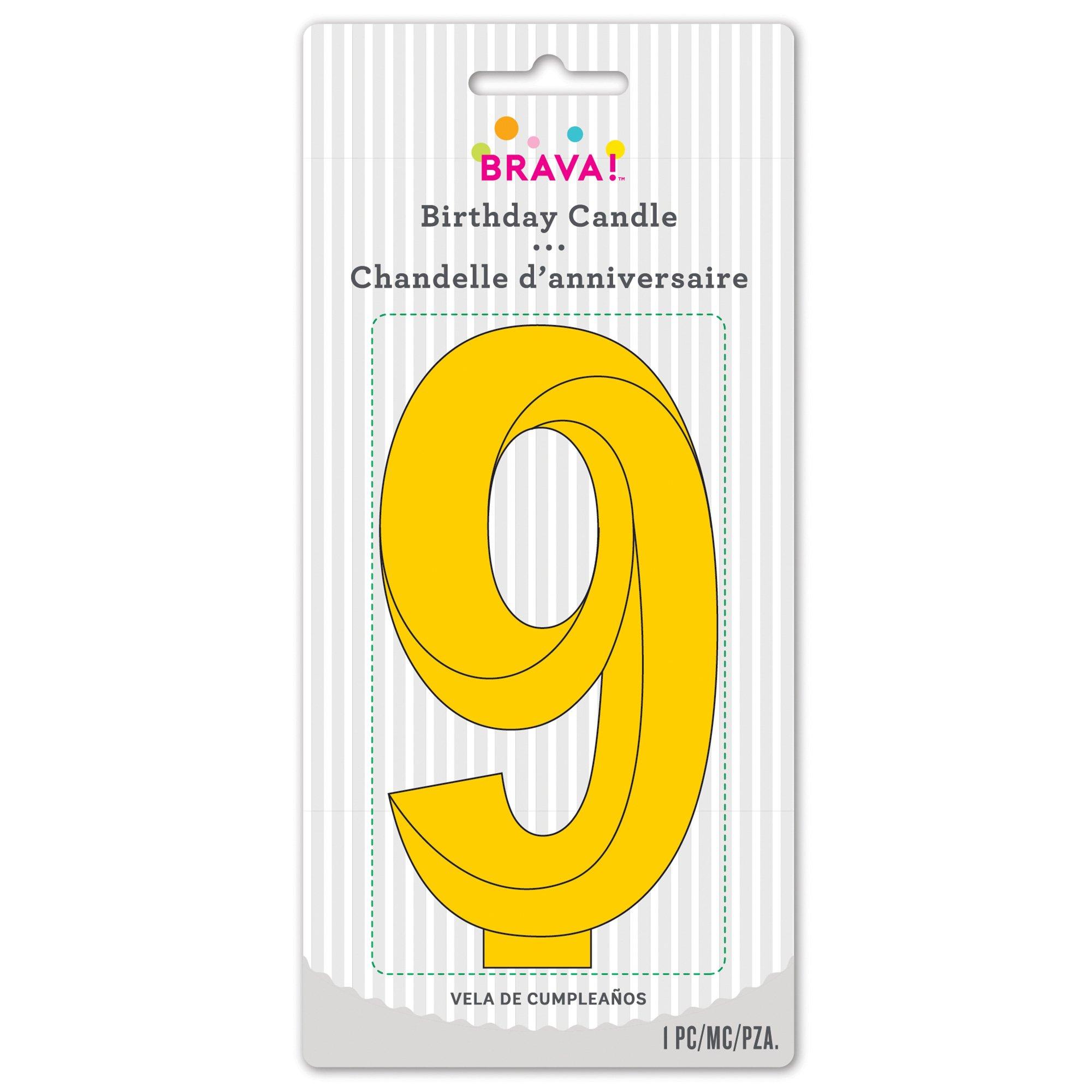 Faceted Number (0-9) Birthday Candle. 5.25in - Image 28