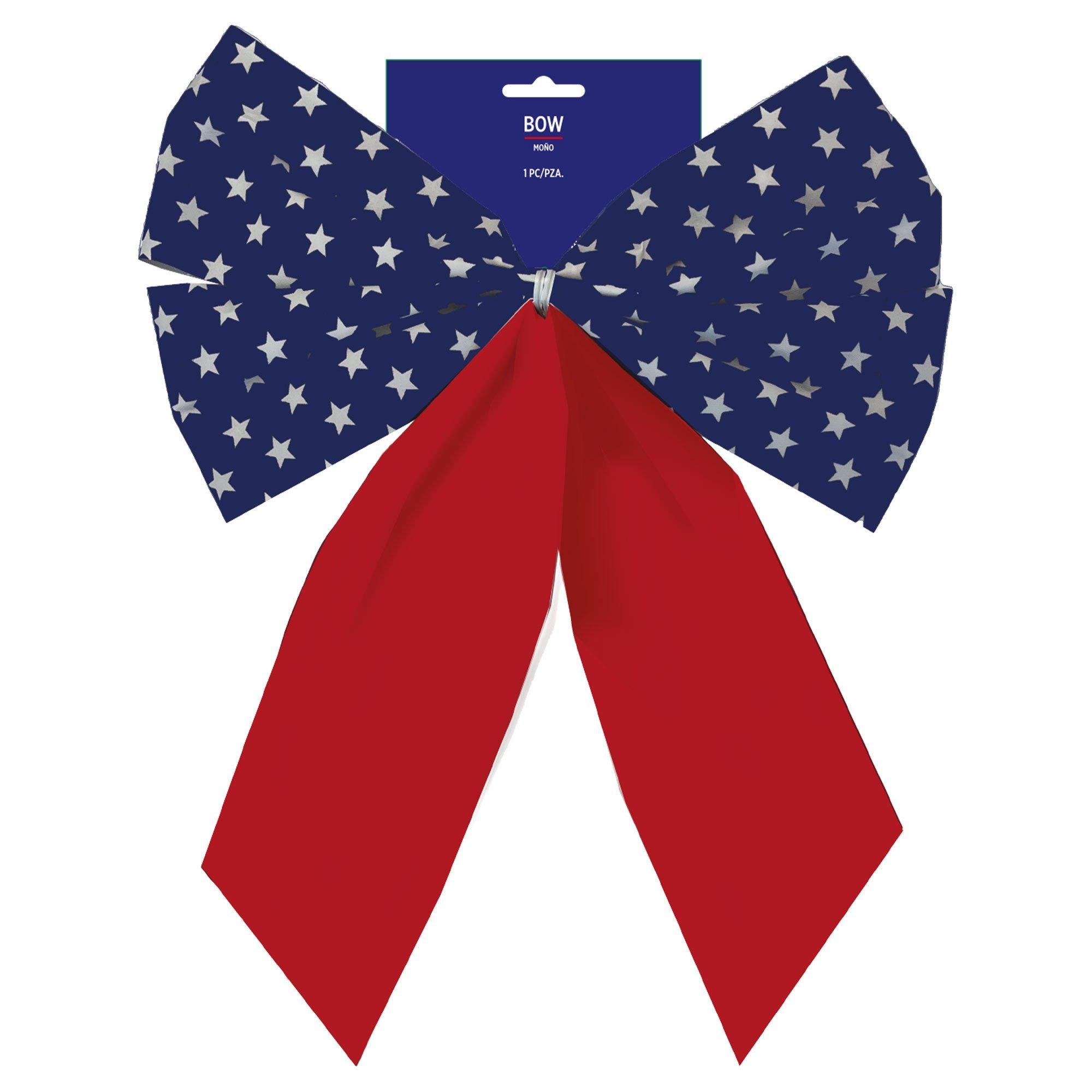 Patriotic Flocked Bow. Multiple Sizes - Image 8