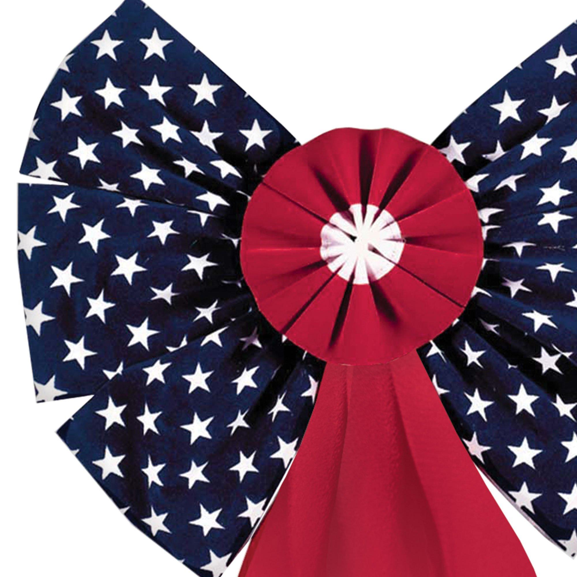 Patriotic Flocked Bow. Multiple Sizes - Image 11