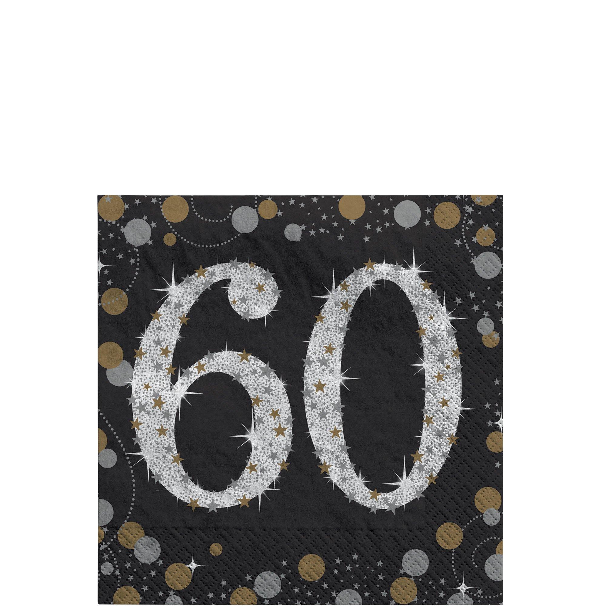 Sparkling Celebration 60th Birthday Party Supplies Kit - Image 2